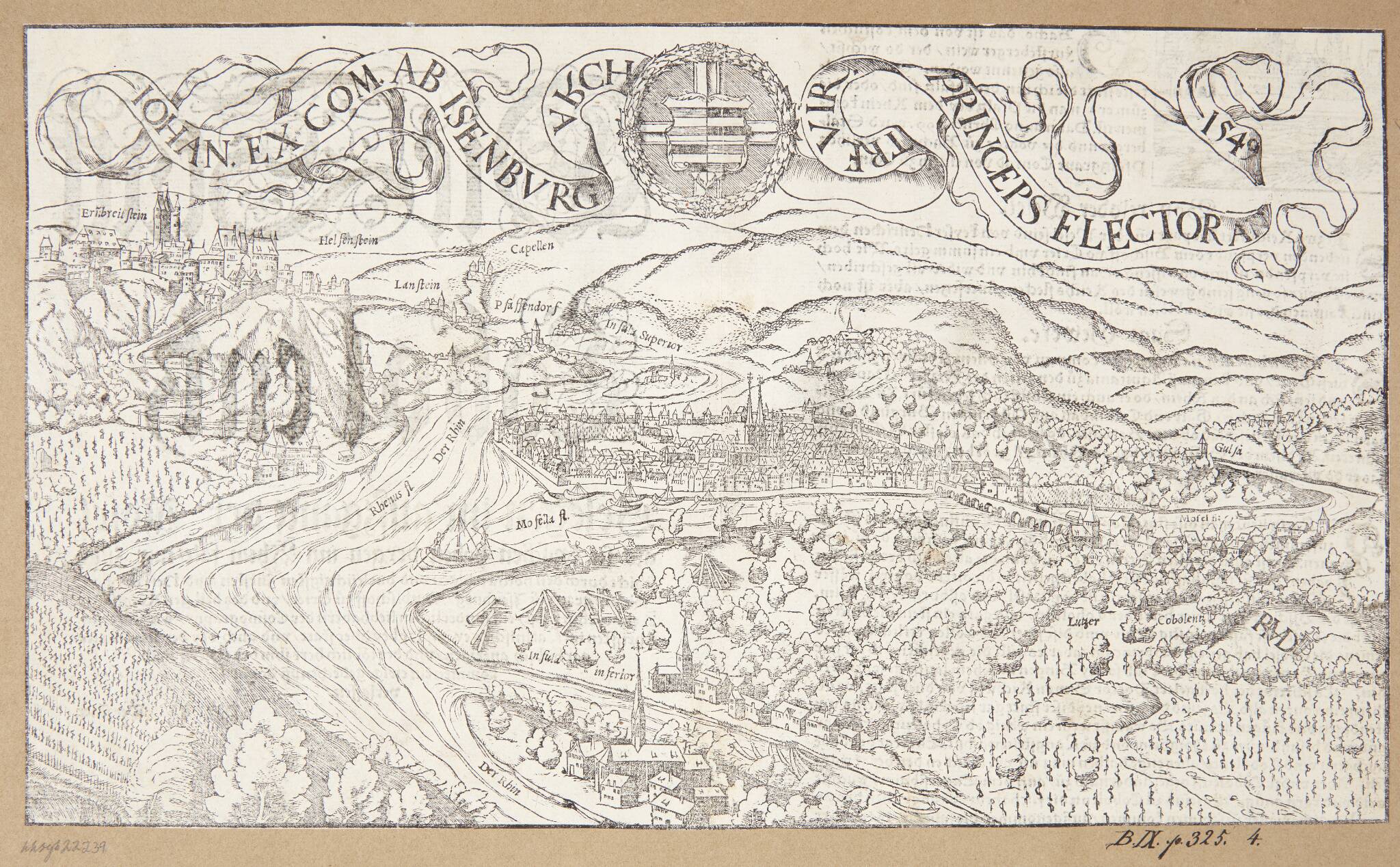 Kort over Koblenz