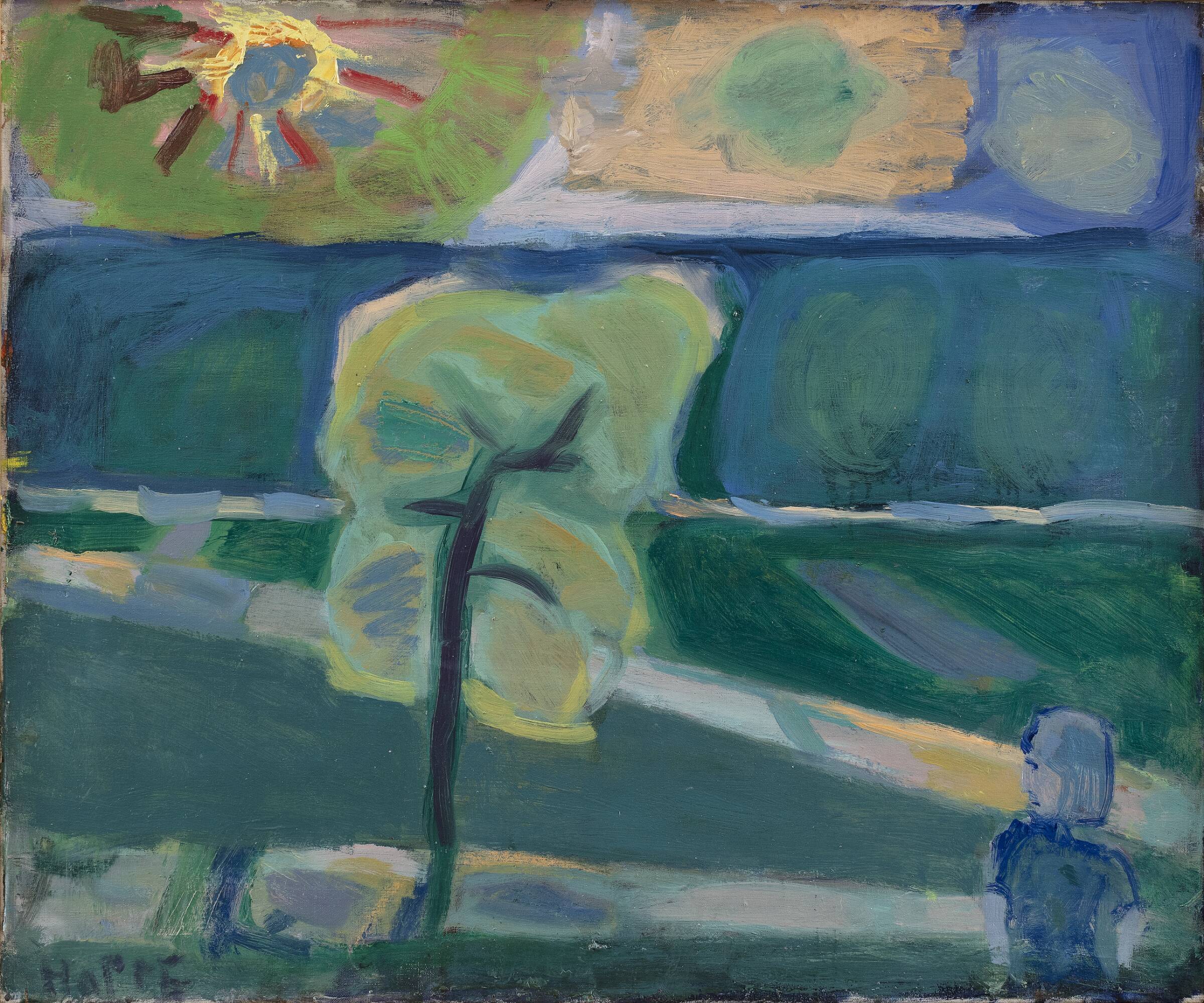 Eftermiddag i Søndermarken, Erik Hoppe, 1953