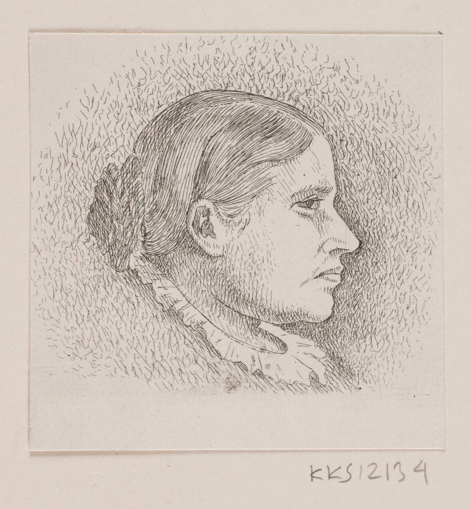 Frk. Buchheisters portræt, August Jerndorff, 1864