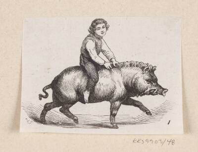 Illustration til "Metalsvinet" i H.C. Andersen, "Eventyr og Historier", Bind 1