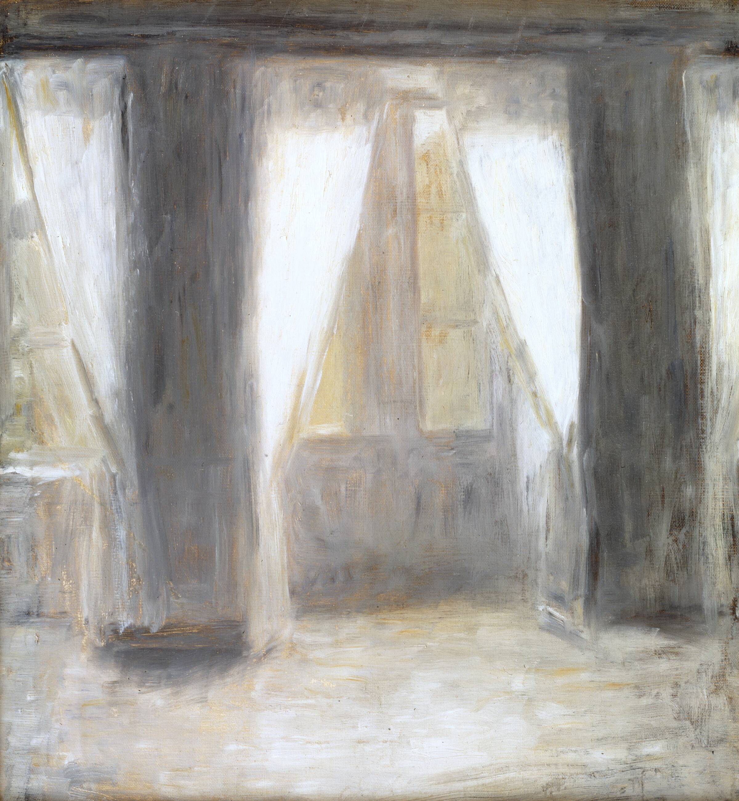 Dagligstuen på Frederiksberg Allé, Vilhelm Hammershøi, 1887