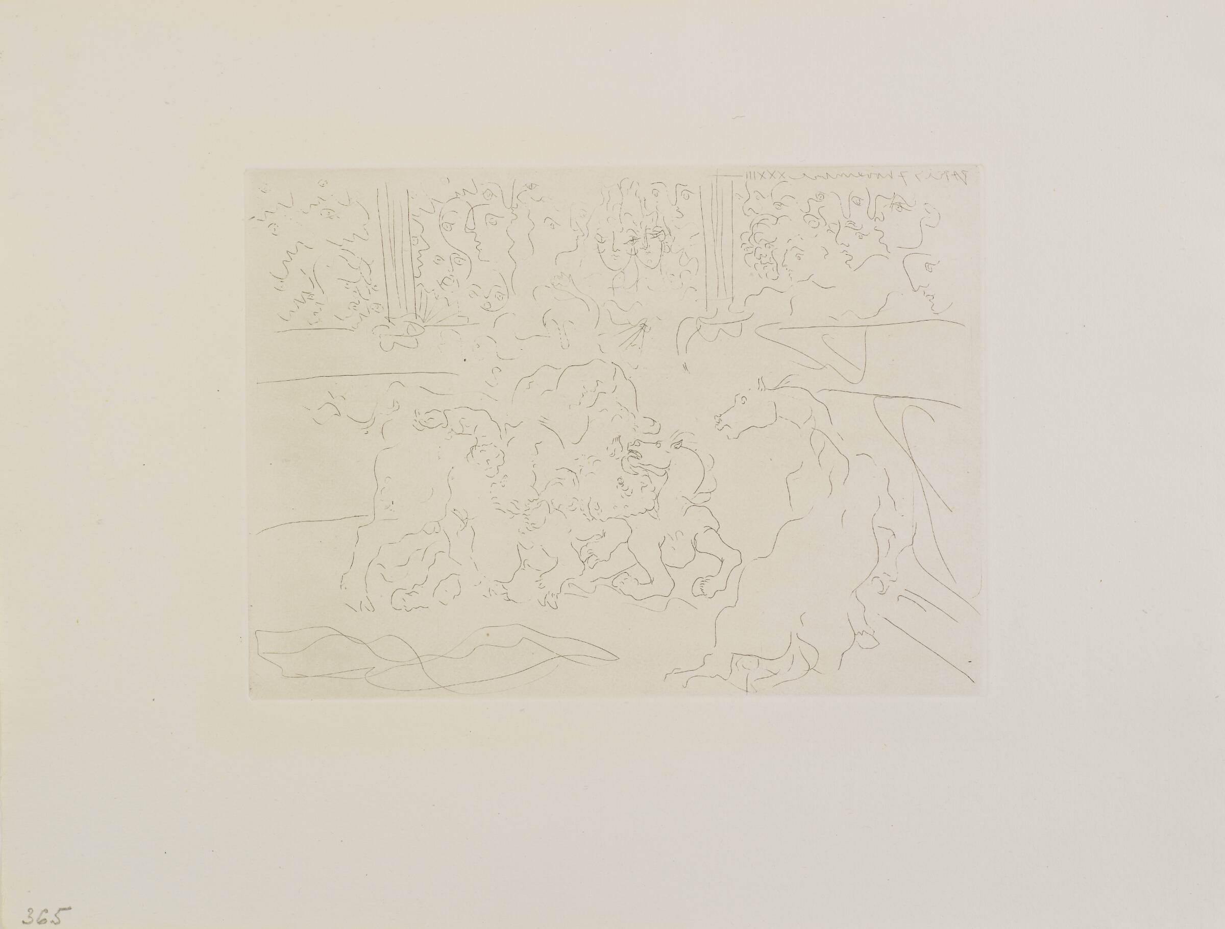 Corrida. Torero blessé, Pablo Picasso, 1933