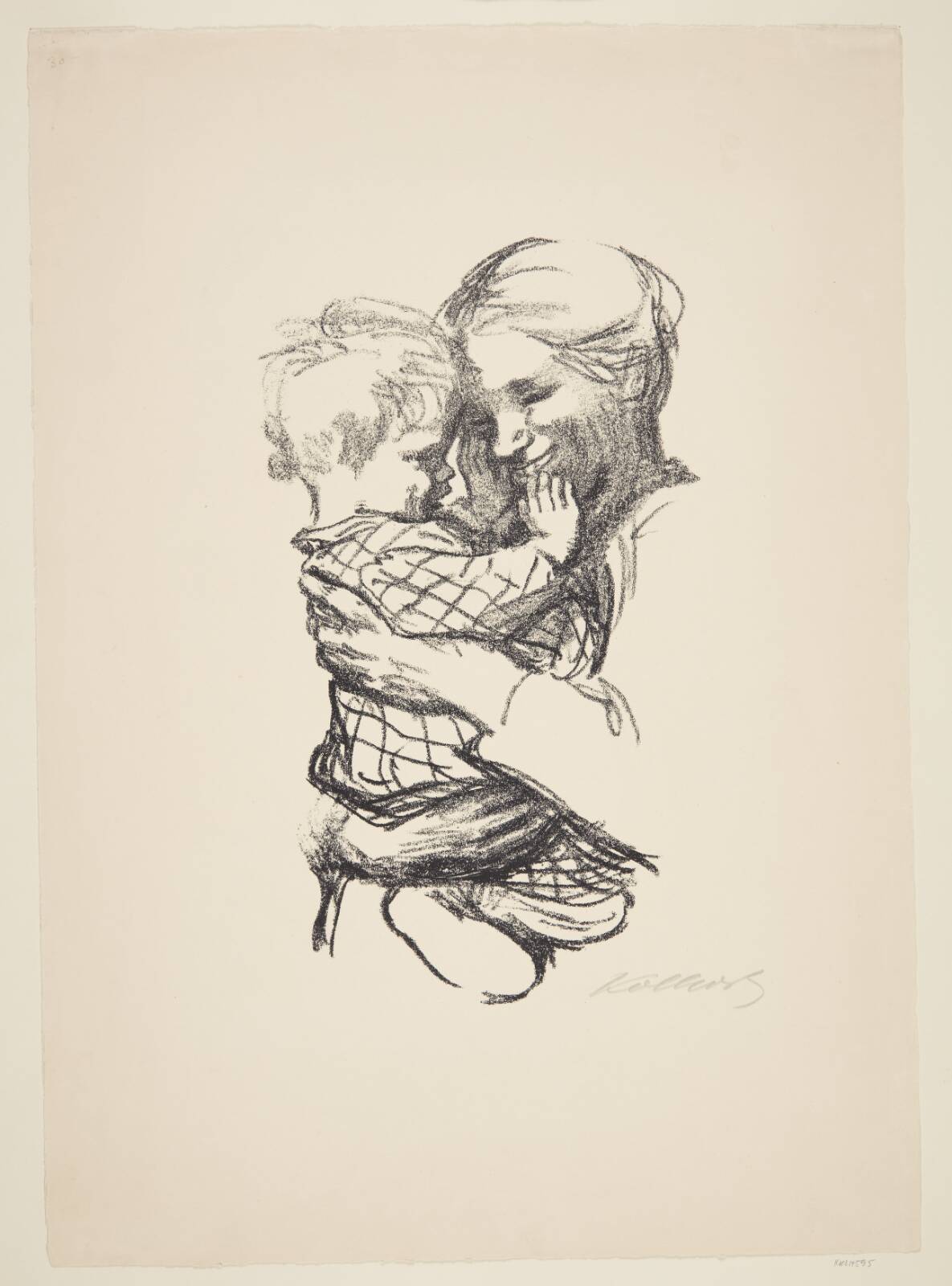 Mutter mit Kind auf dem Arm, by Käthe Kollwitz, 1916
