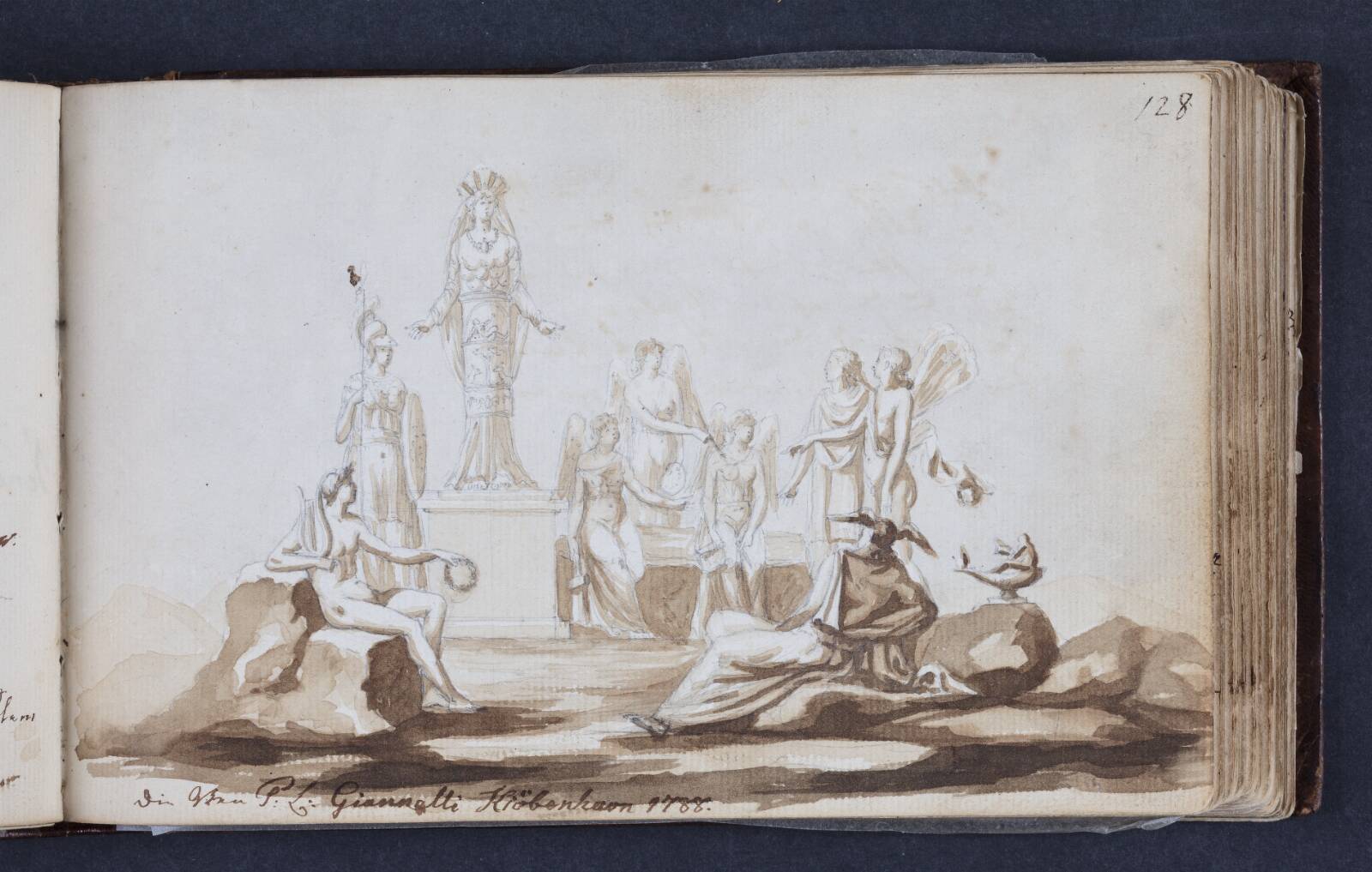 Allegori med figurer, Peter Leonhard Gianelli, 1788