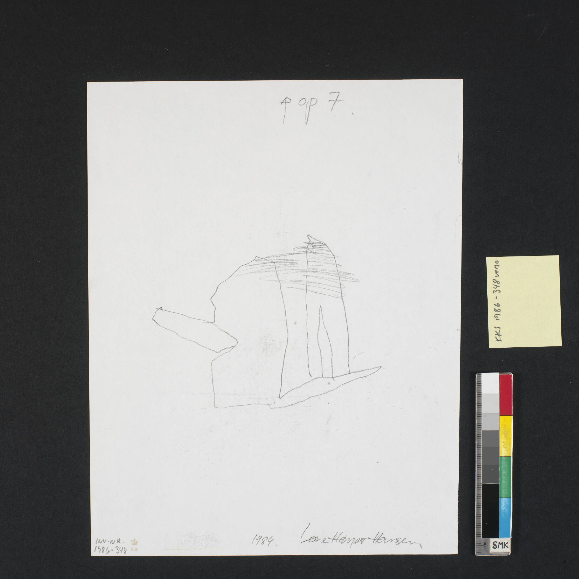 Tegning, Lone Høyer Hansen, 1984