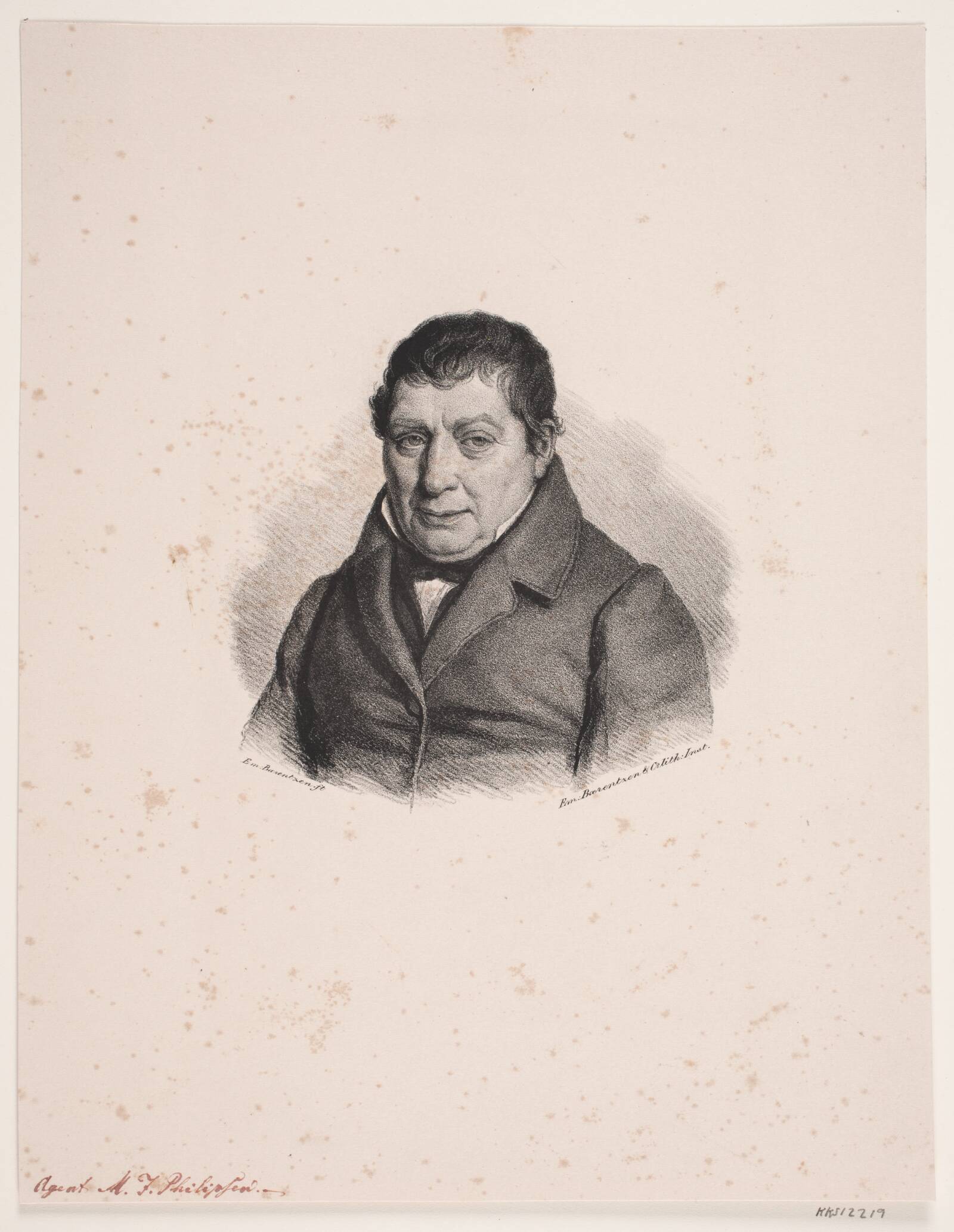 Moses Jacob Philipsen, Emil Ditlev Bærentzen, 1840-1849