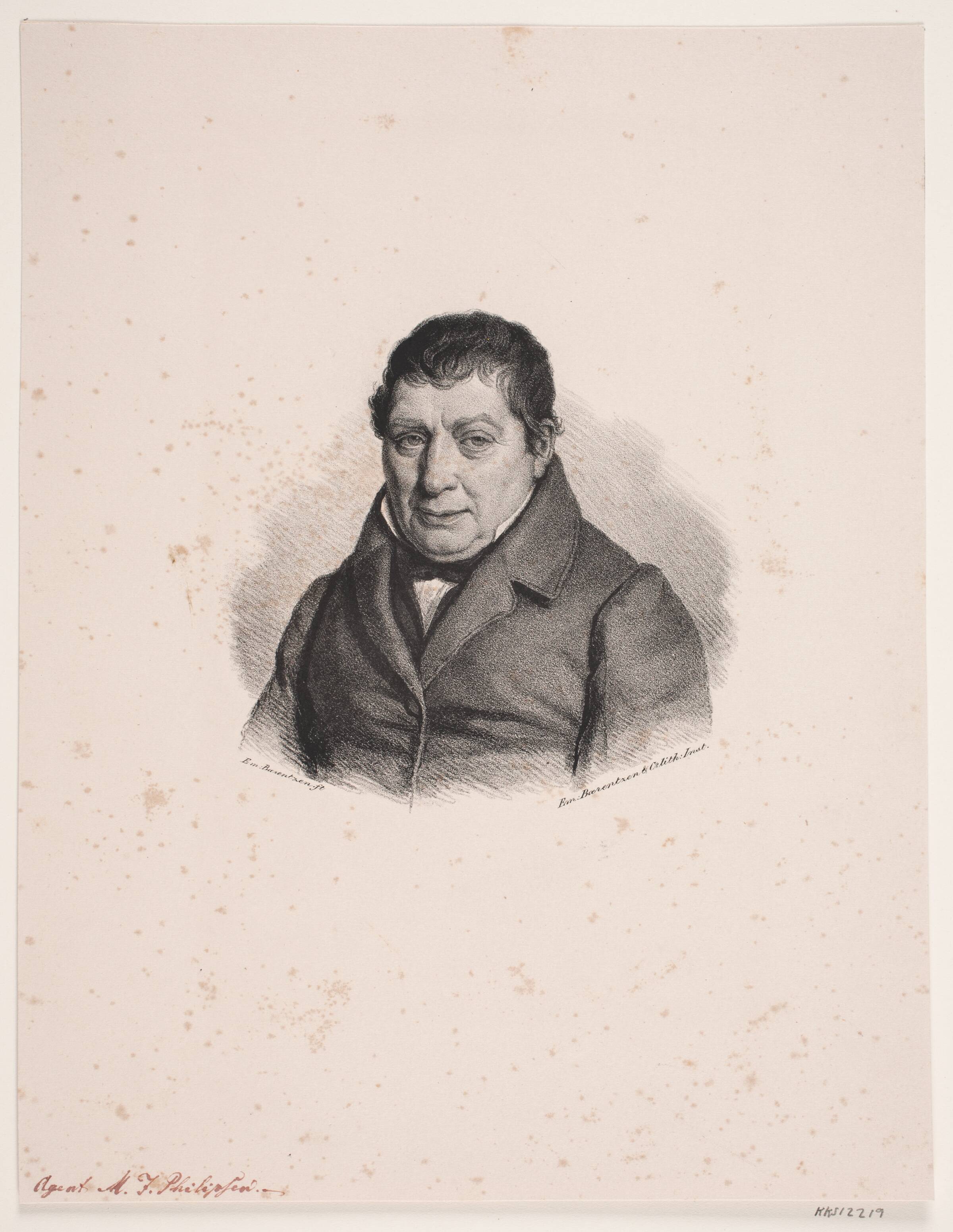 Moses Jacob Philipsen, Emil Ditlev Bærentzen, 1840-1849