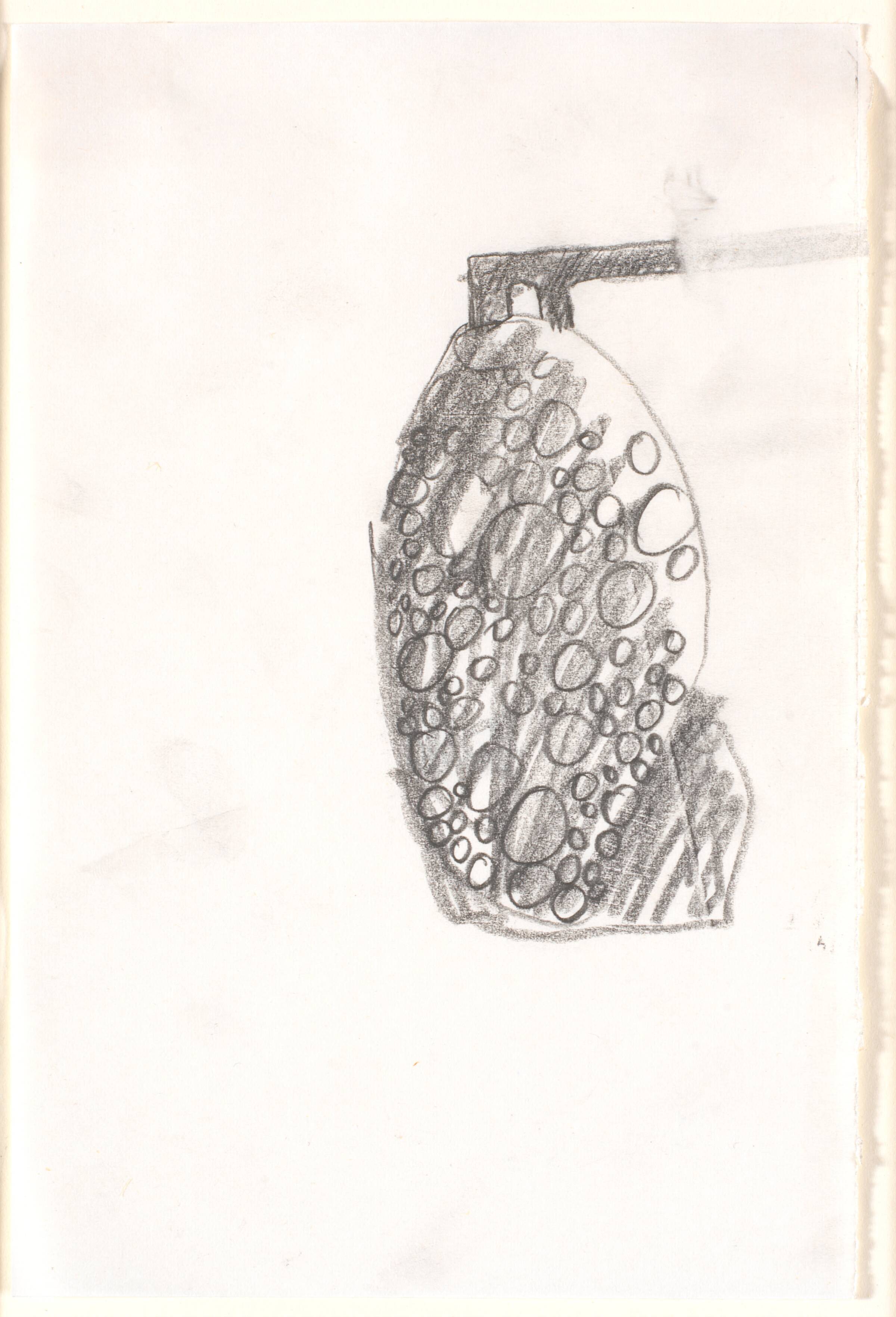 Udkast til skulptur; objektgruppe til skulpturudstilling i Eventyrhaven, Odense, Dorte Dahlin, 1984