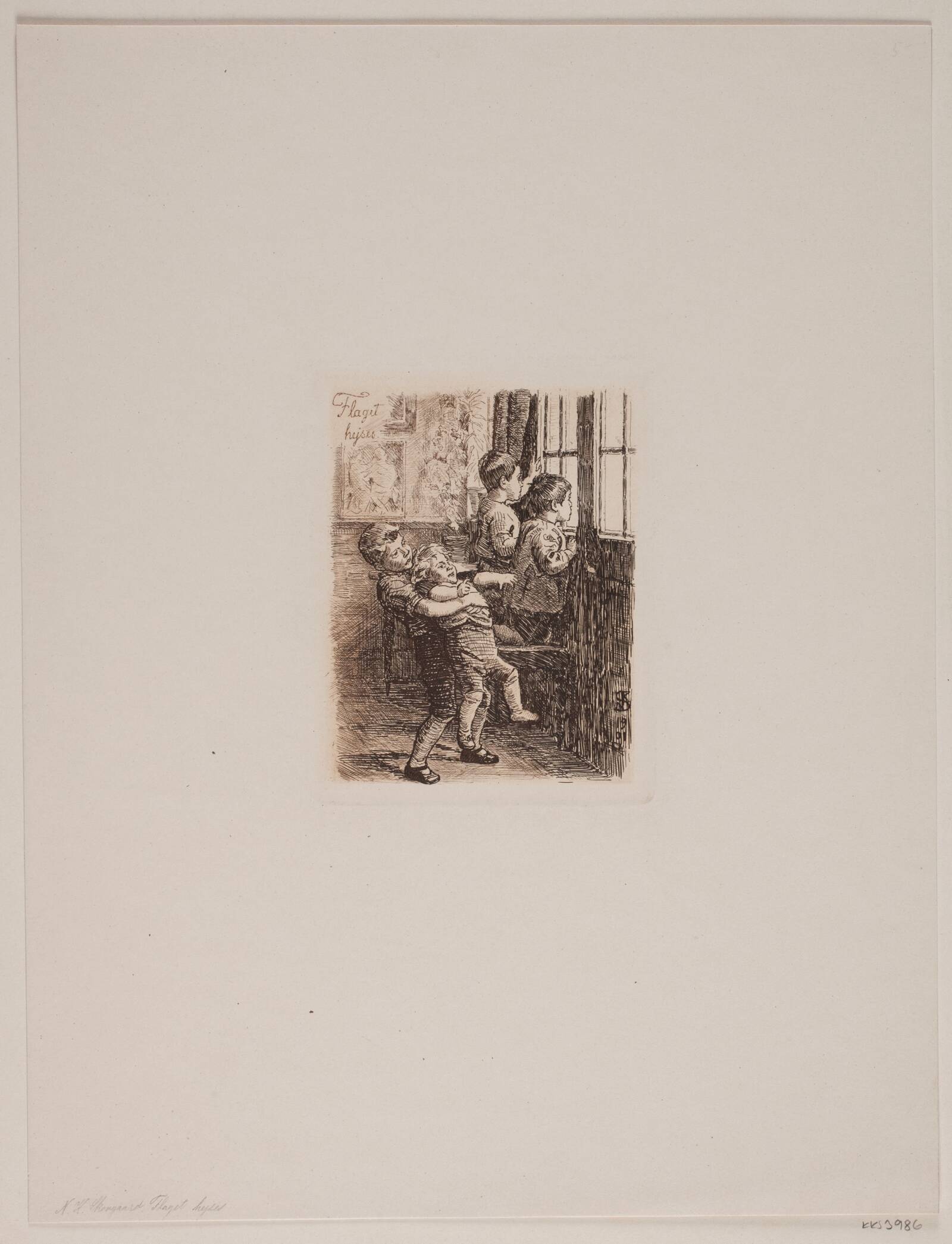 Flaget hejses, Niels Skovgaard, 1901