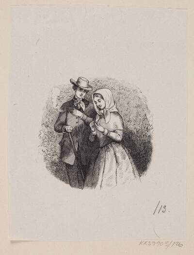 Illustration til "Det Gamle Huus" i H.C. Andersen, "Eventyr og Historier", Bind 2