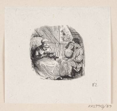 Illustration til "Snedronningen" i H.C. Andersen, "Eventyr og Historier", Bind 1