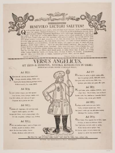 Flyveblad med vægter og vægtervers