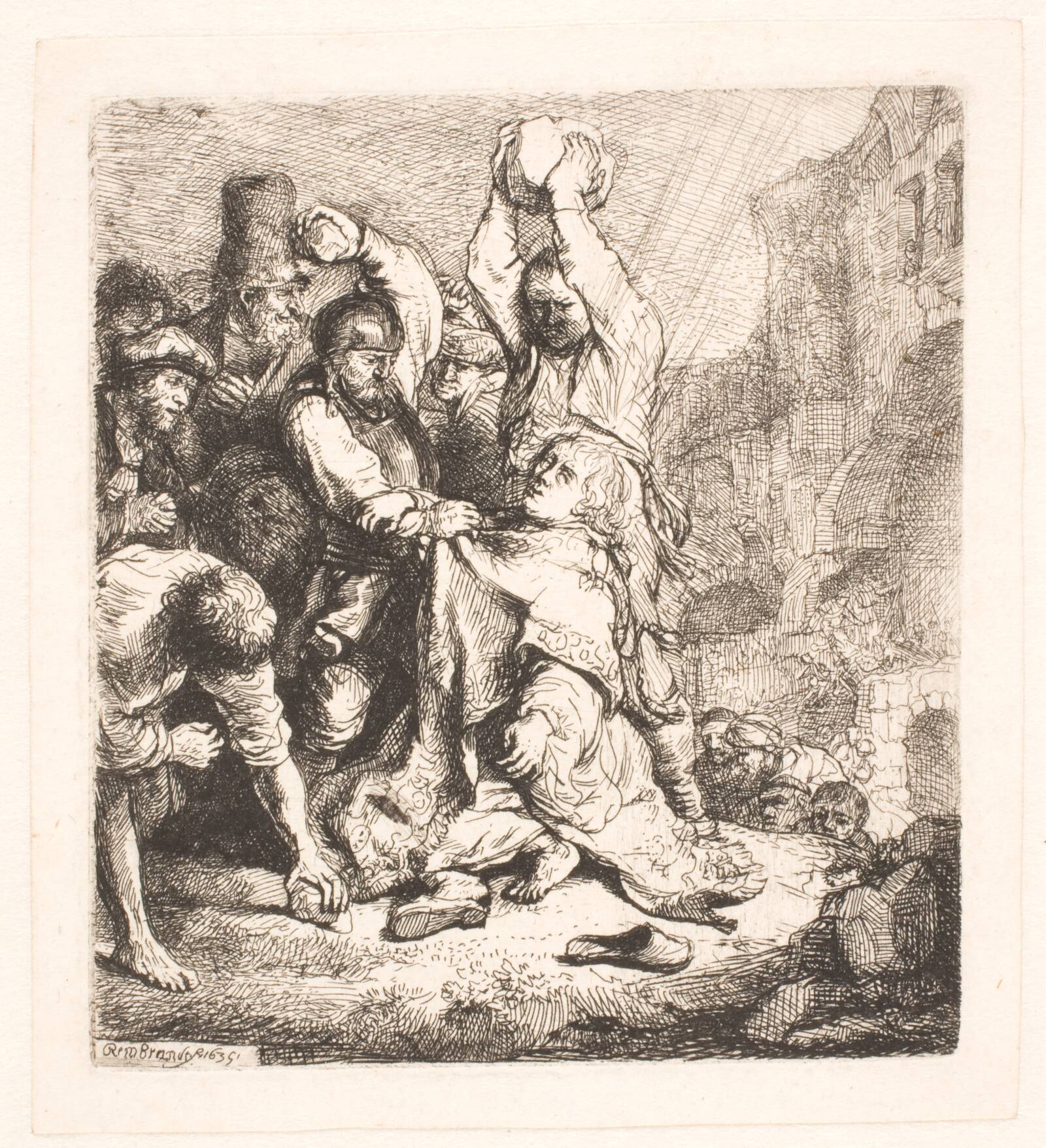 Stefanus stenes, Rembrandt van Rijn, 1635
