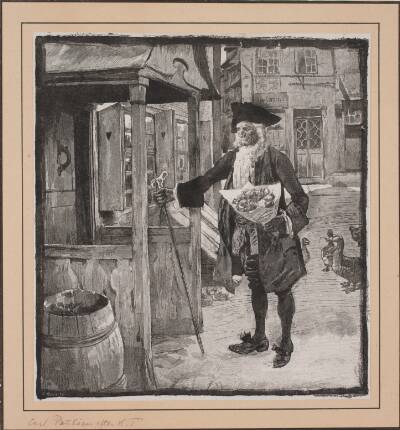 Illustration til "Pernilles korte Frøken-strand"