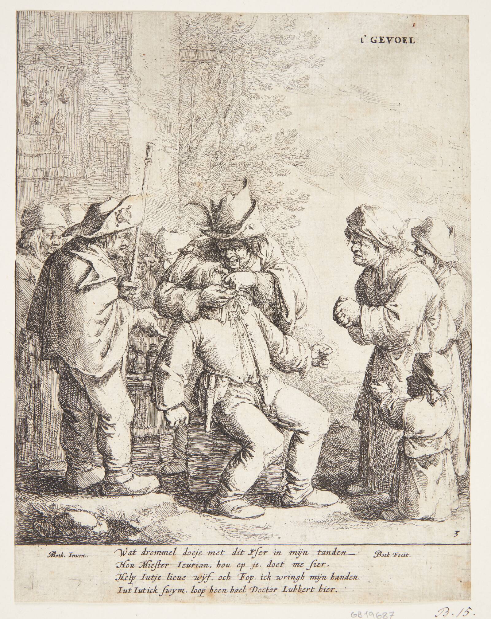 Følesansen, Jan Both, 1618-1654