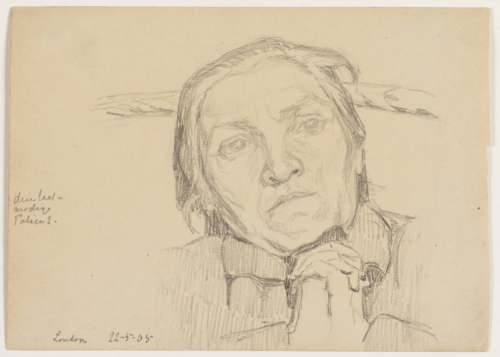 "Den tålmodige patient", Olivia Holm-Møller, 1905