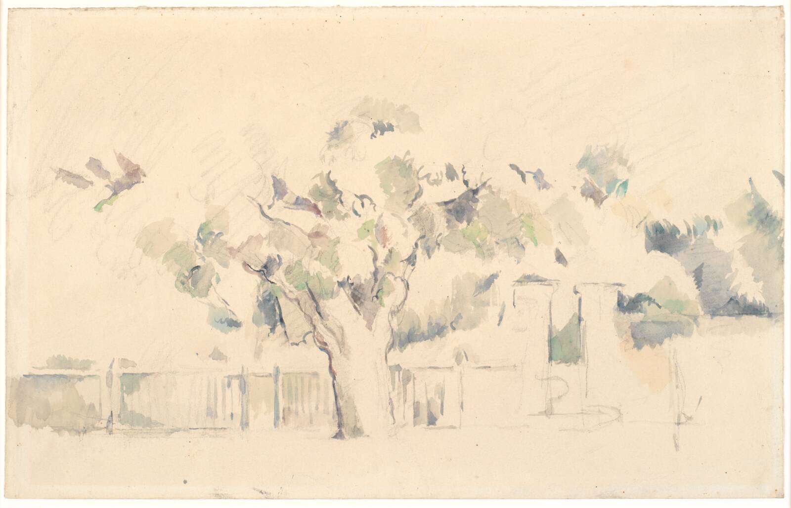 Stakittet, Paul Cézanne, 1839-1906