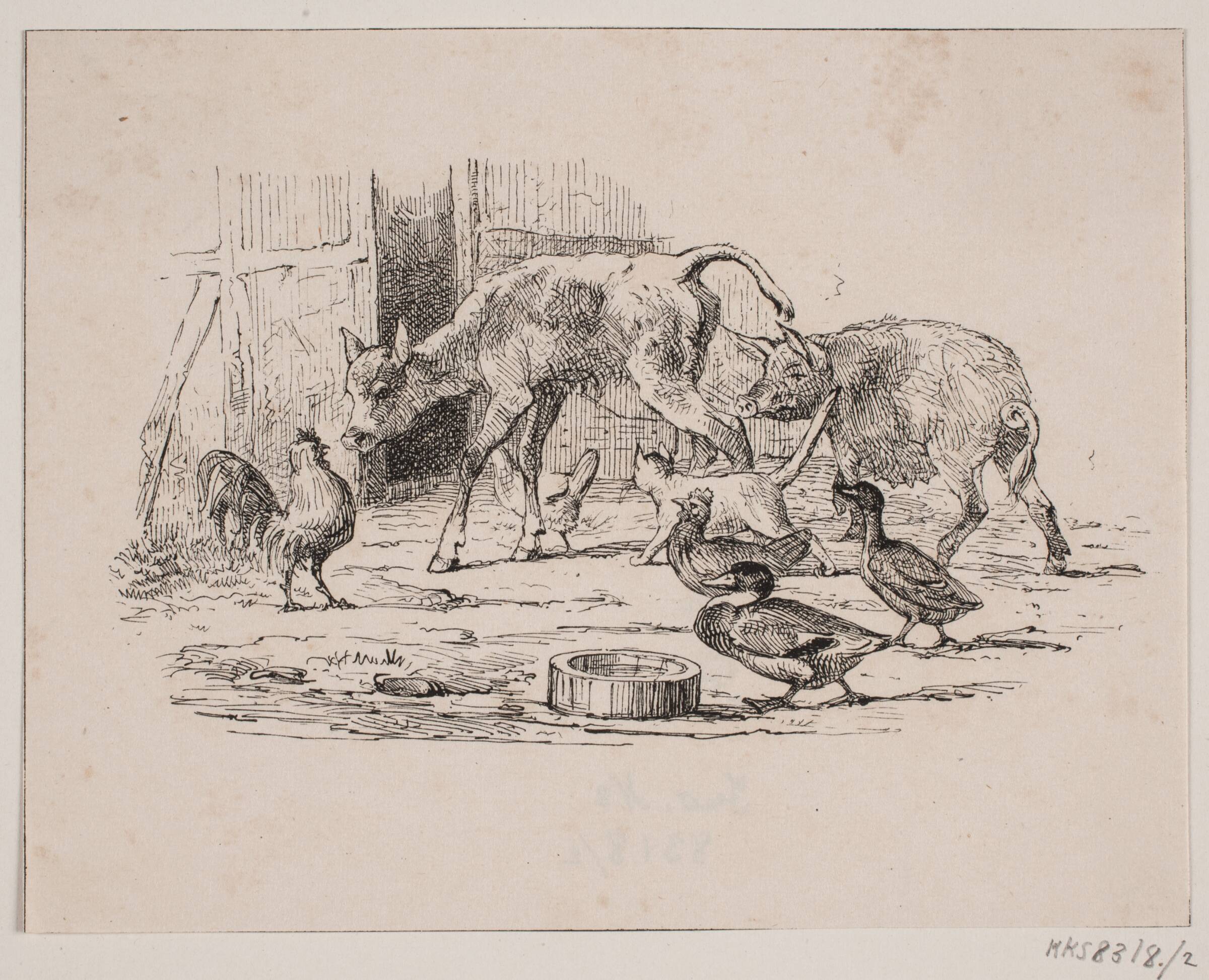 Spædkalven, Adolph Kittendorff, 1845