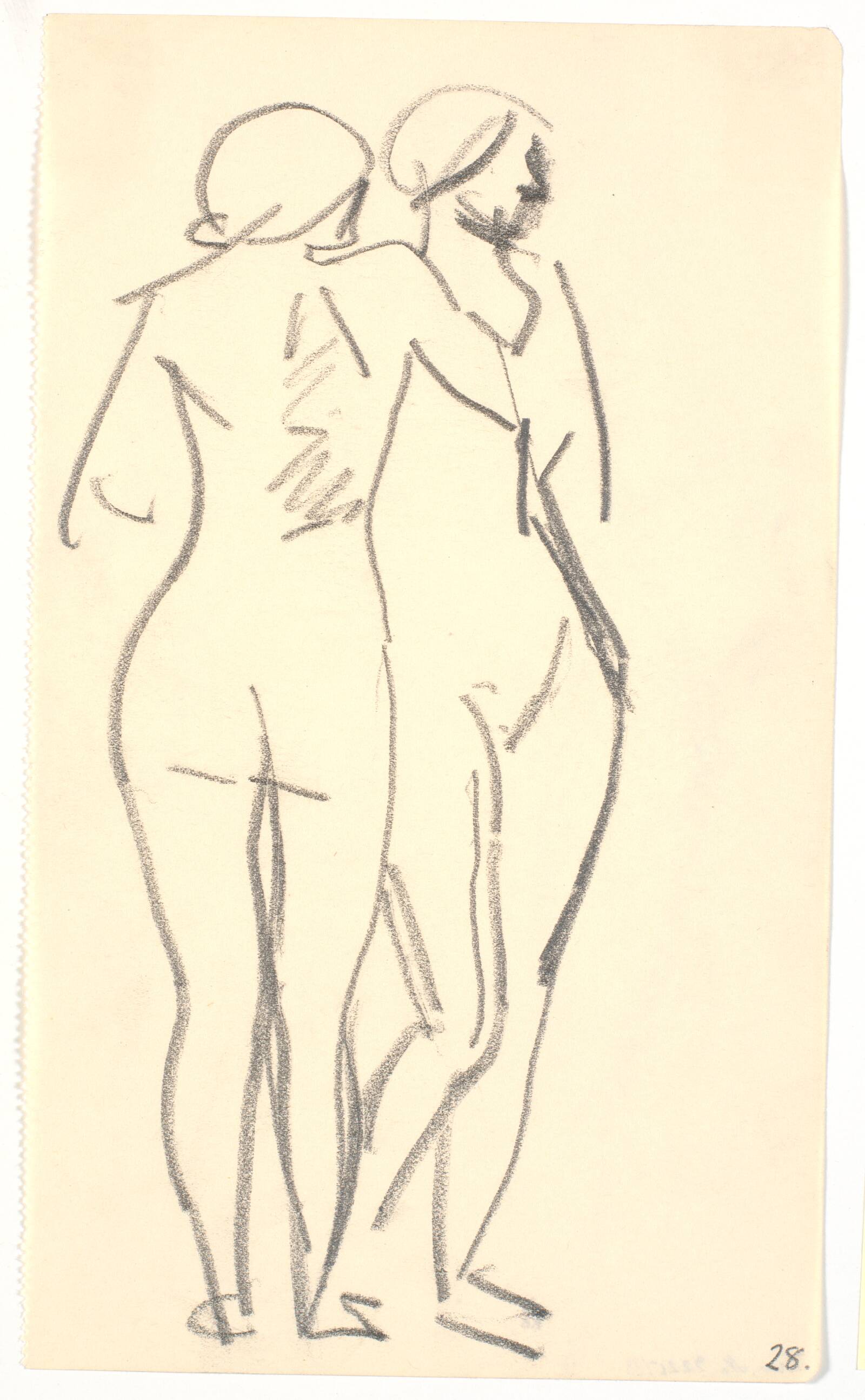 To stående modeller, Isakson, Karl, 1914-1915