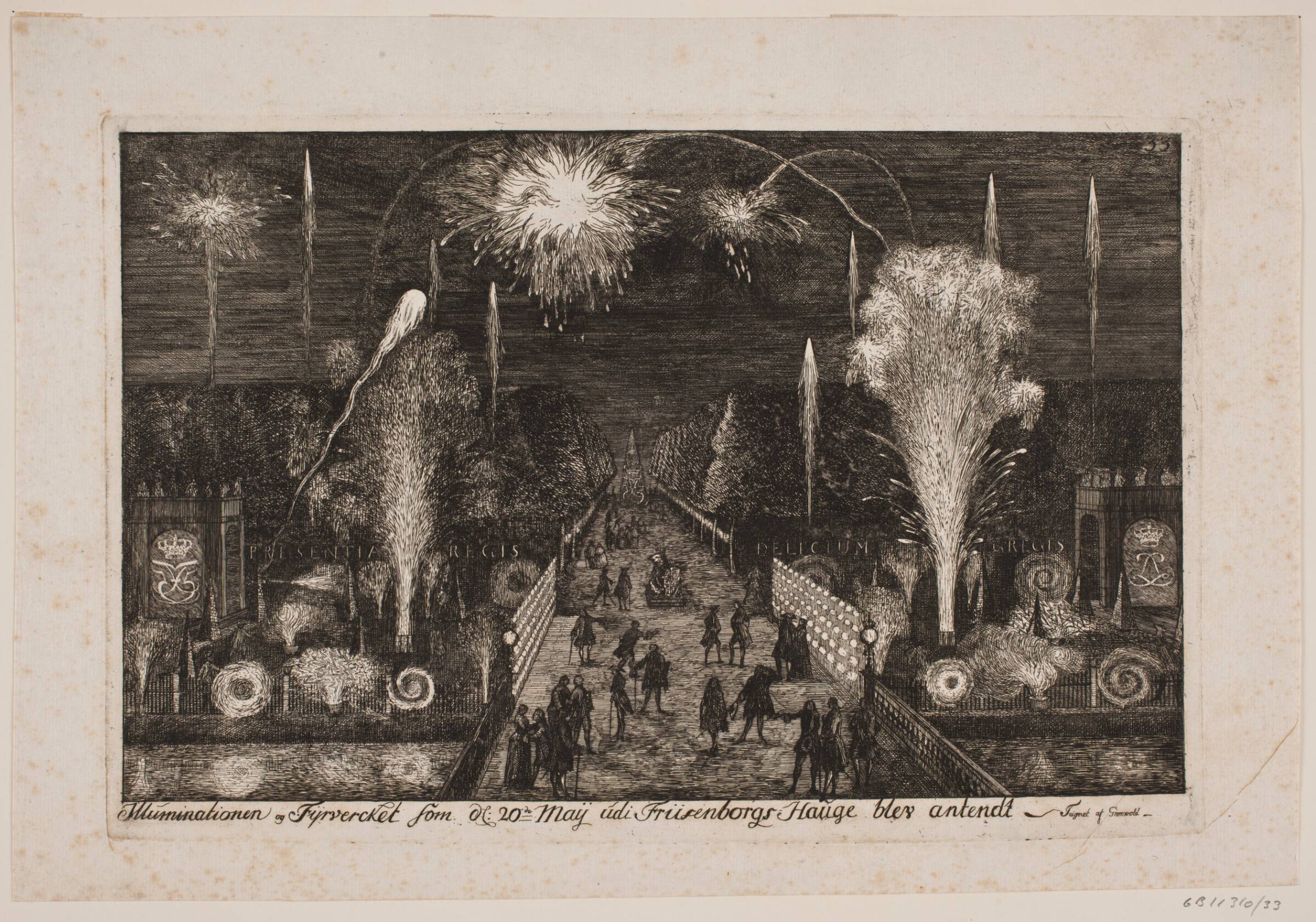 Illuminationen på Frijsenborg, Poul Isac Grønvold, 1749