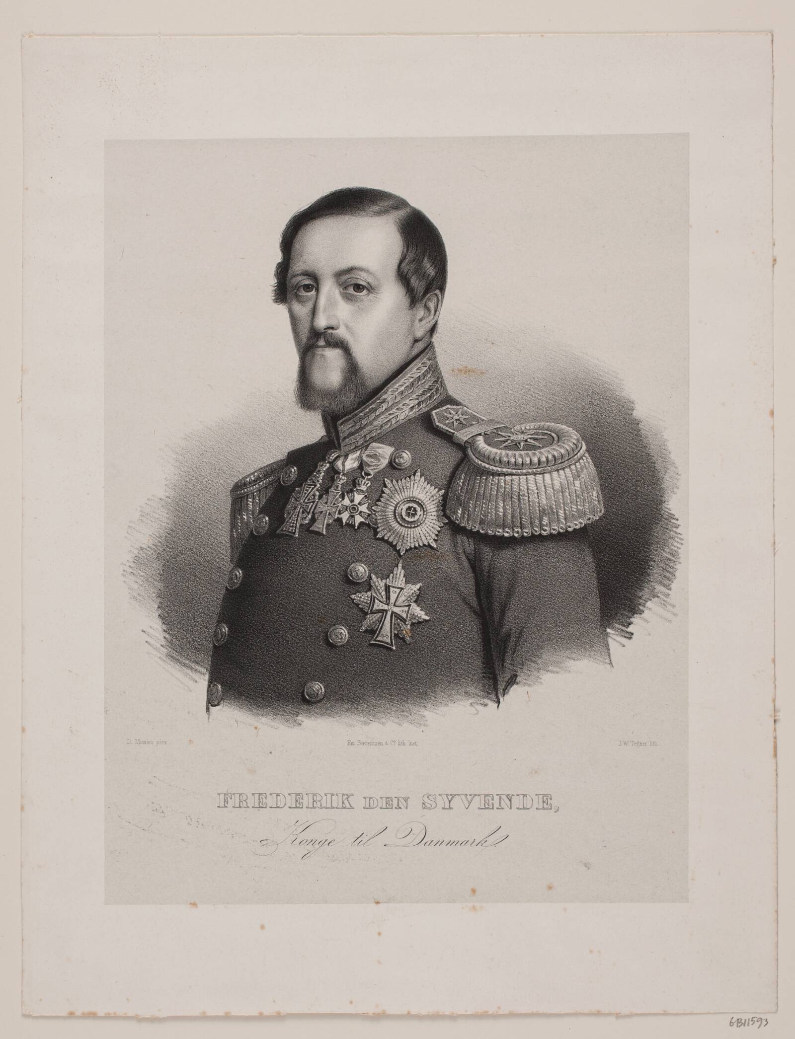 Kong Frederik VII, Isac Wilhelm Tegner, 1838-1850