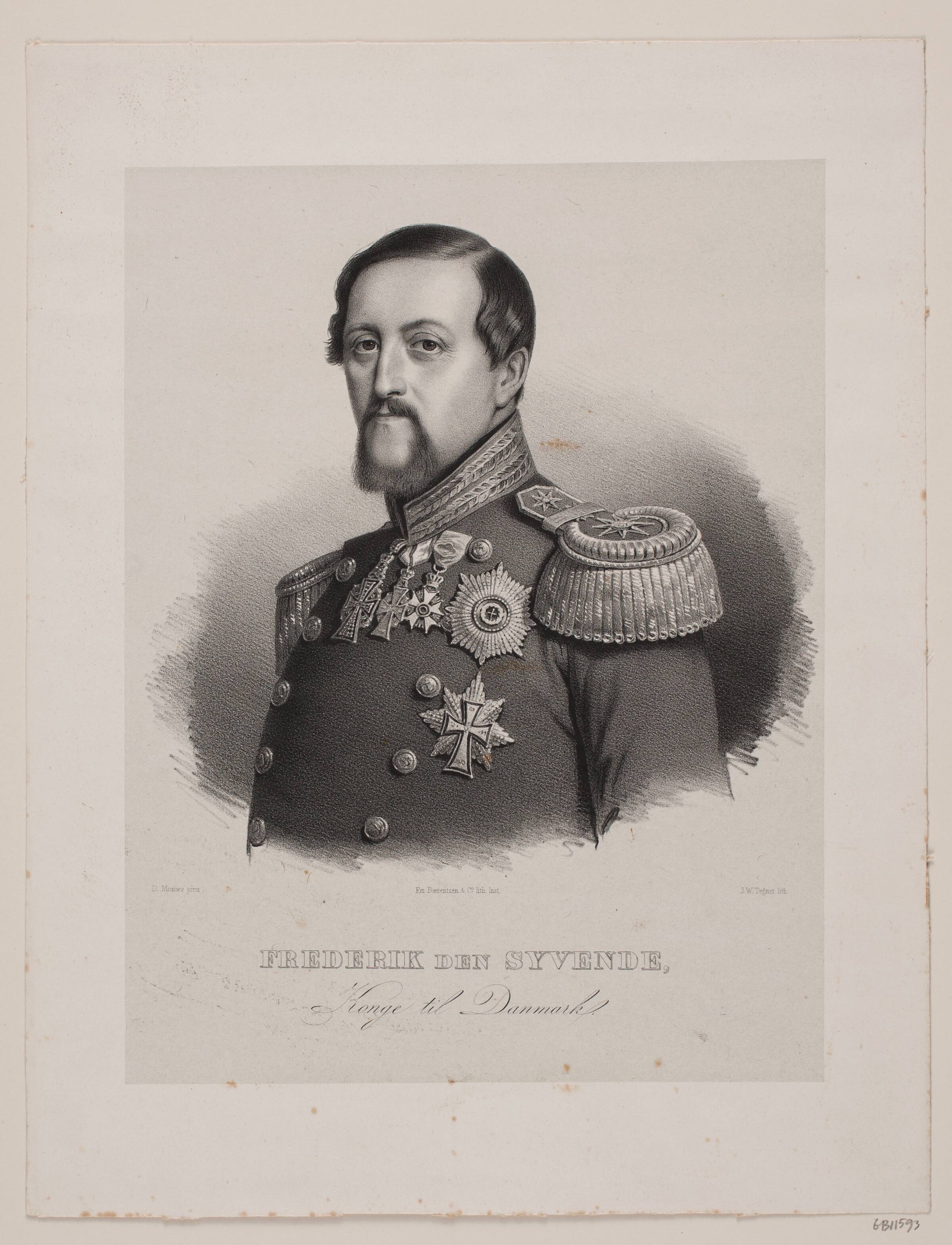 Kong Frederik VII, Isac Wilhelm Tegner, 1838-1850