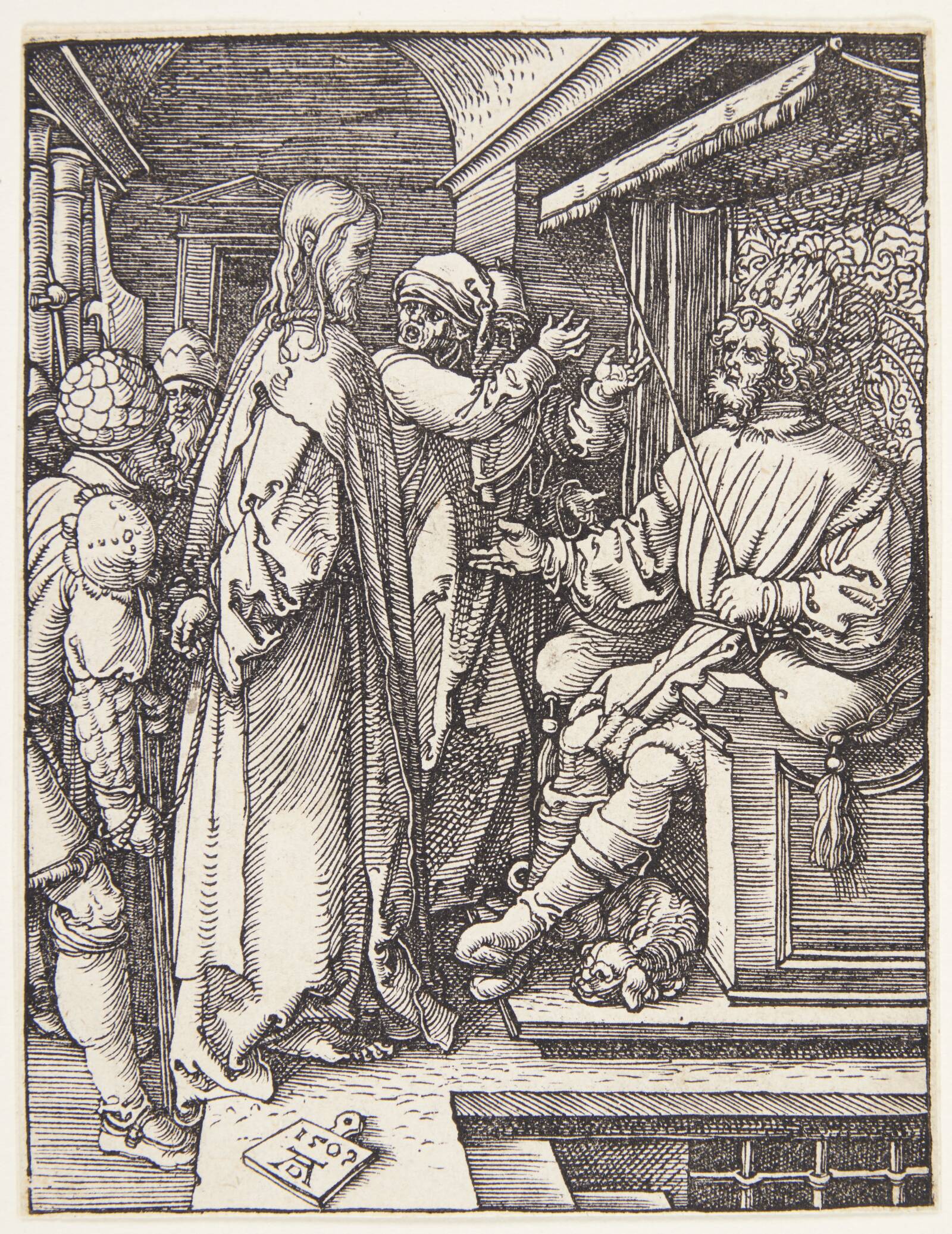 Kristus for Herodes, Albrecht Dürer, 1509