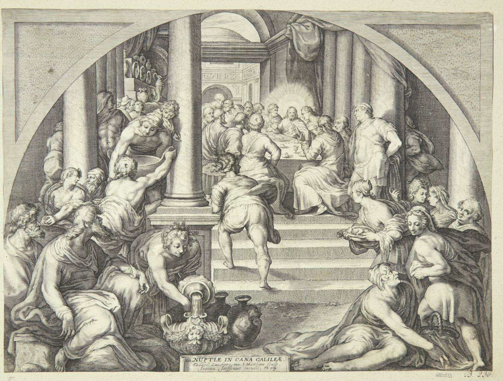 Den sidste nadver, Jacob Matham, 1617