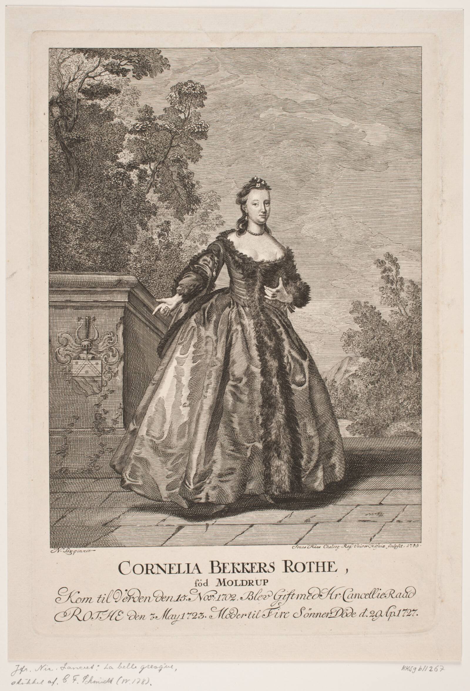 Cornelia Rothe, Jonas Haas, 1755
