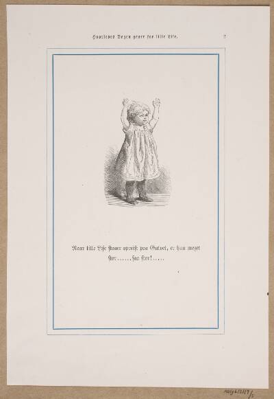 Illustration til "Hvorledes Dagen gaaer for Lille Lise"