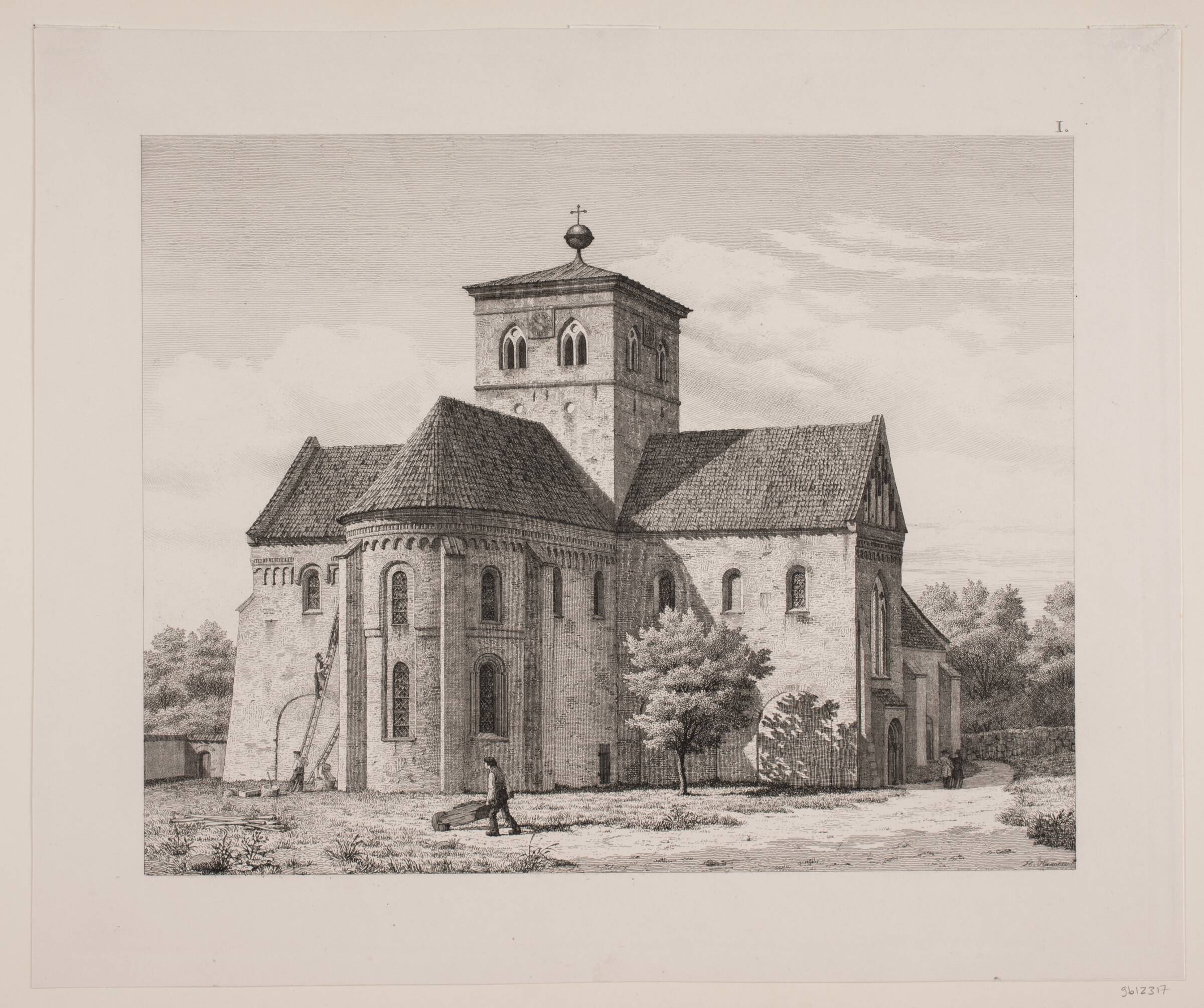"Kongegravene i Ringsted Kirke". Planche I, Heinrich Hansen, 1858