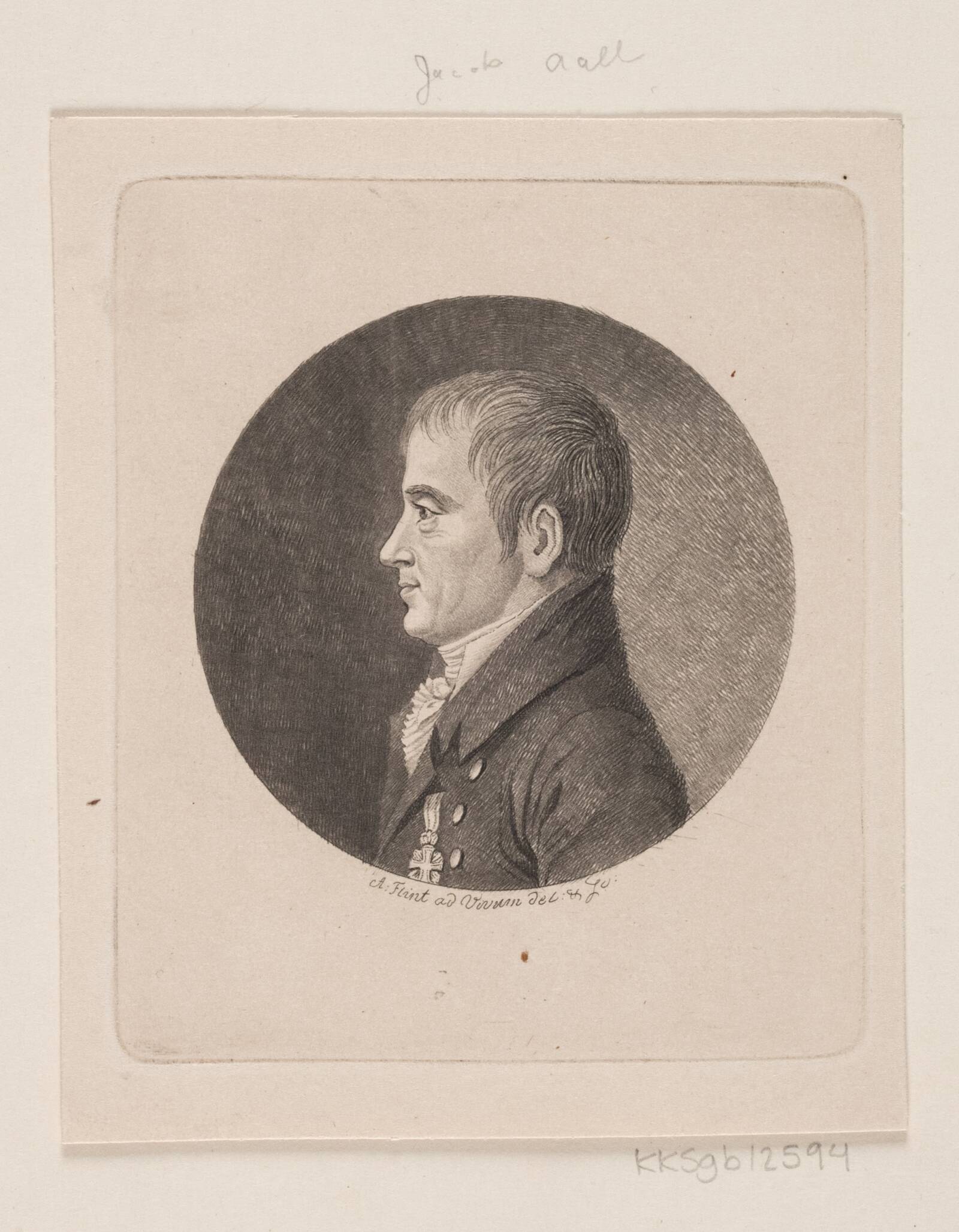 Ubekendt mandsportræt, Andreas Flint, 1767-1824