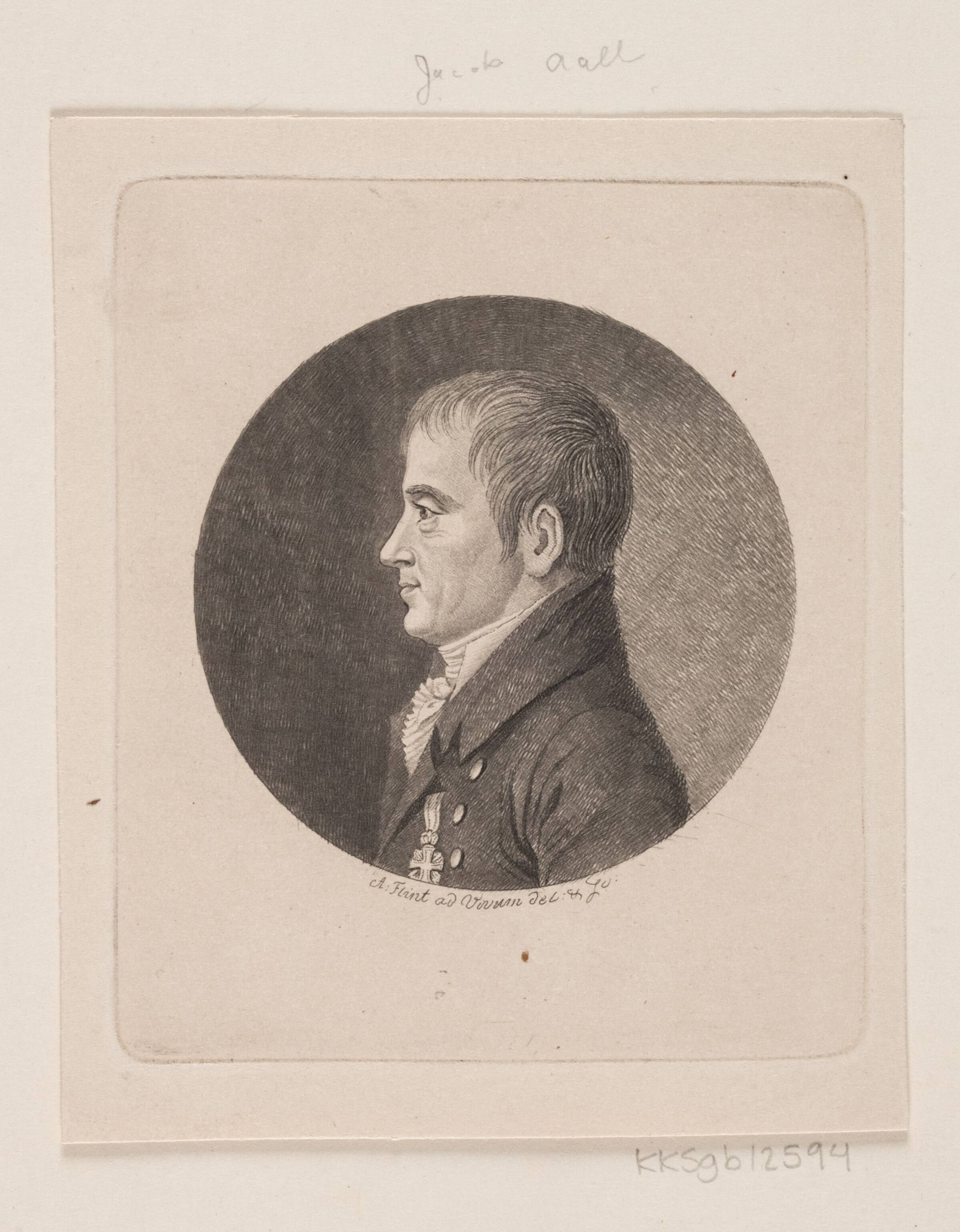 Ubekendt mandsportræt, Andreas Flint, 1767-1824