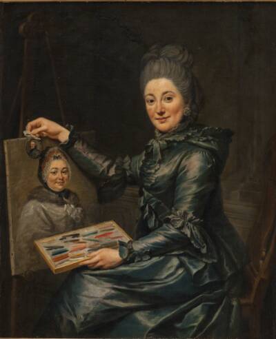 Portræt af kunstnerens datter Elisabeth, gift Lampe