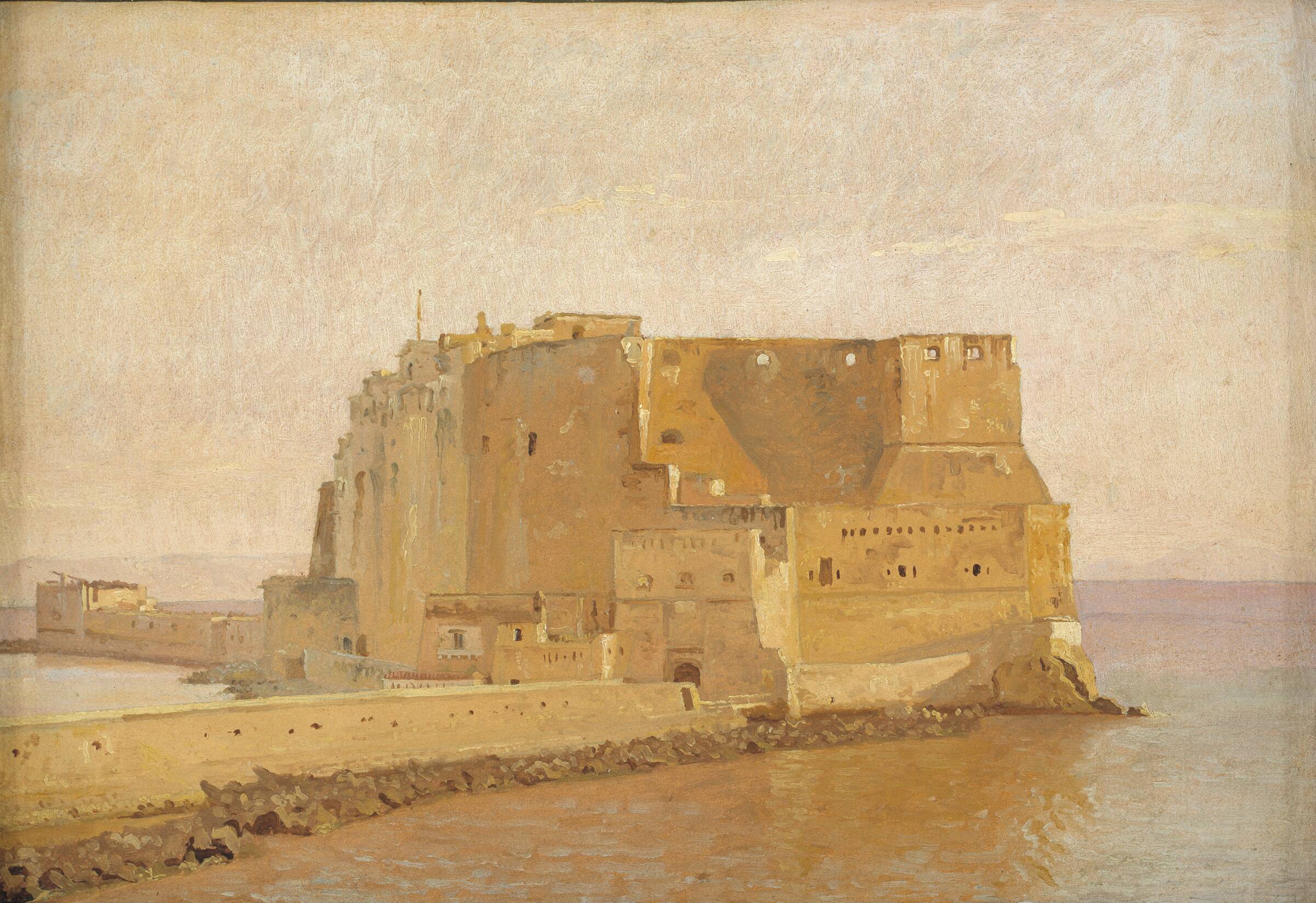 Castel dell'Ovo i Napoli, Christen Købke, 1839-1840