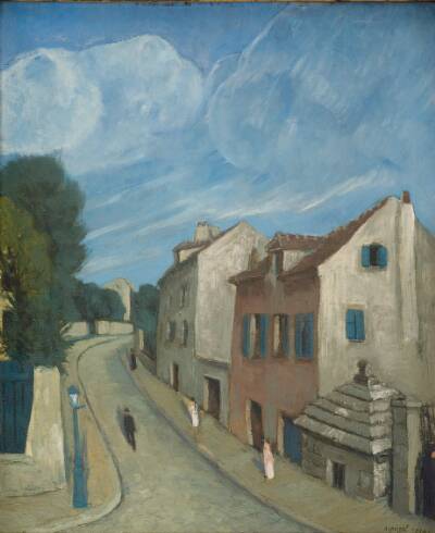 Paysage avec maisons