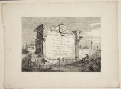 Titelblad til "Vedute altre prese da i luoghi altre ideate da Antonio Canal"