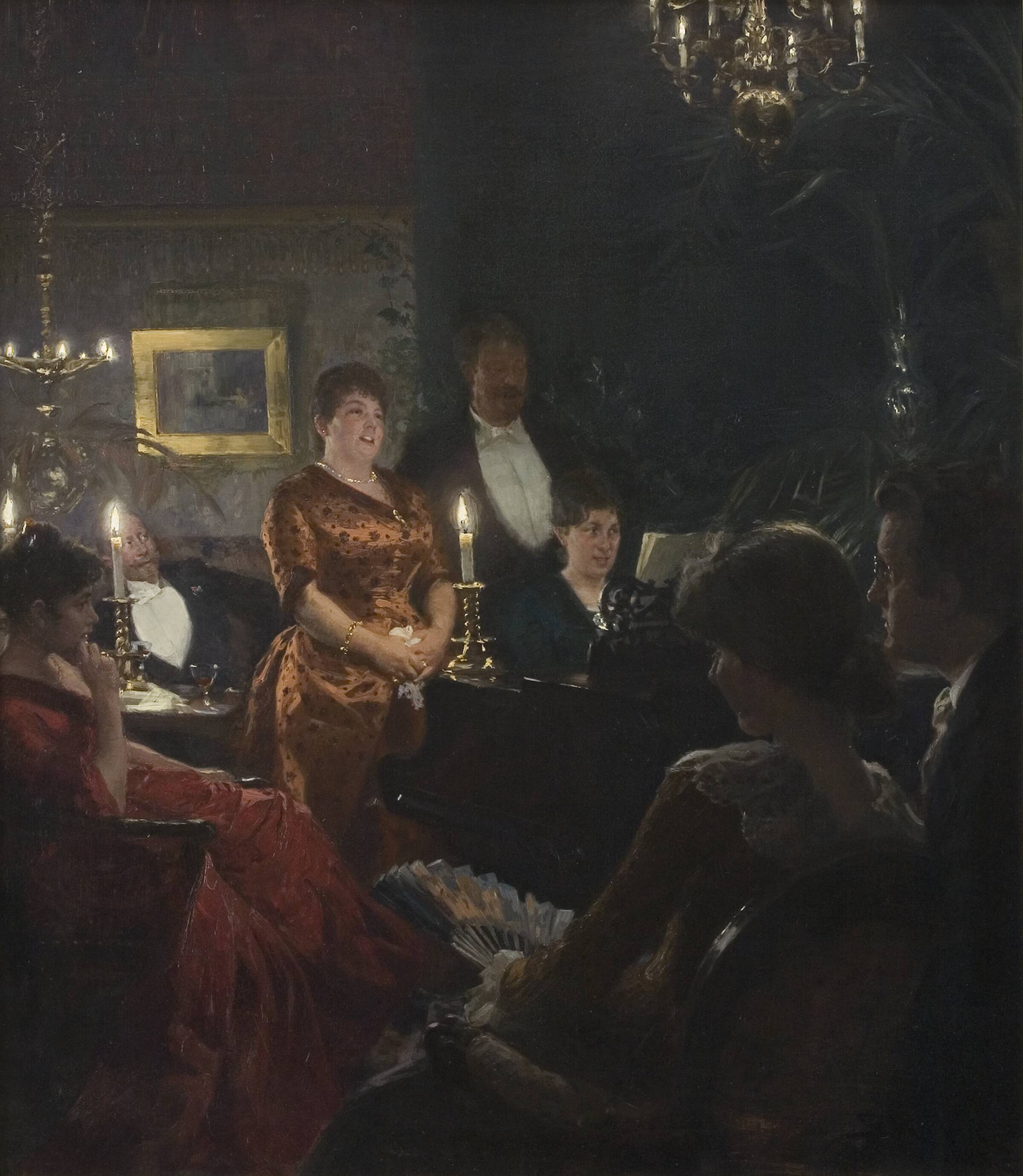 En duet, P.S. Krøyer, 1887