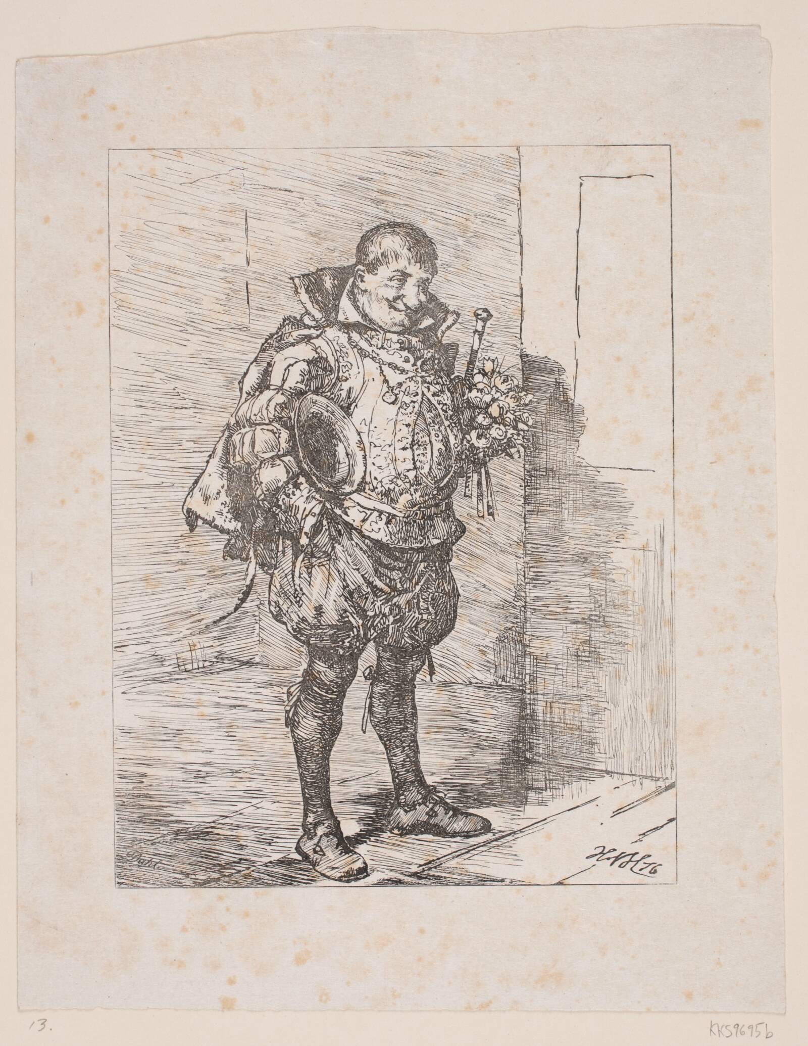 En bejler, Balzer Dahl, 1876