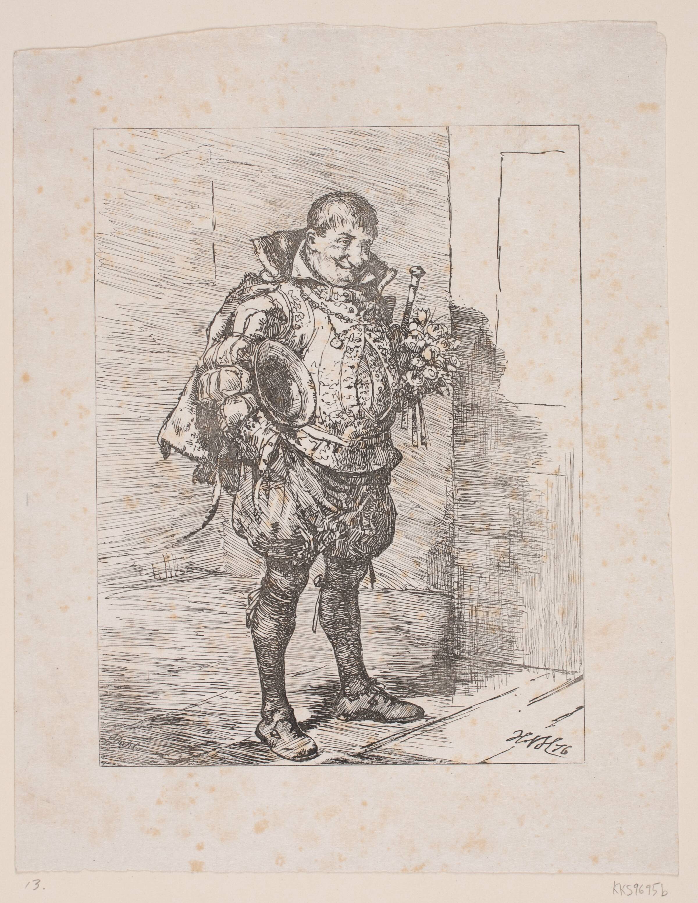 En bejler, Balzer Dahl, 1876