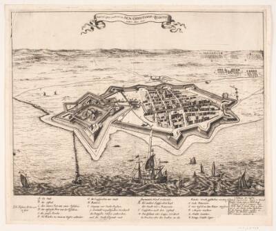 Stadt und Castel Landscron von I.K.M Christiano Quinto Erobert Anno 1676