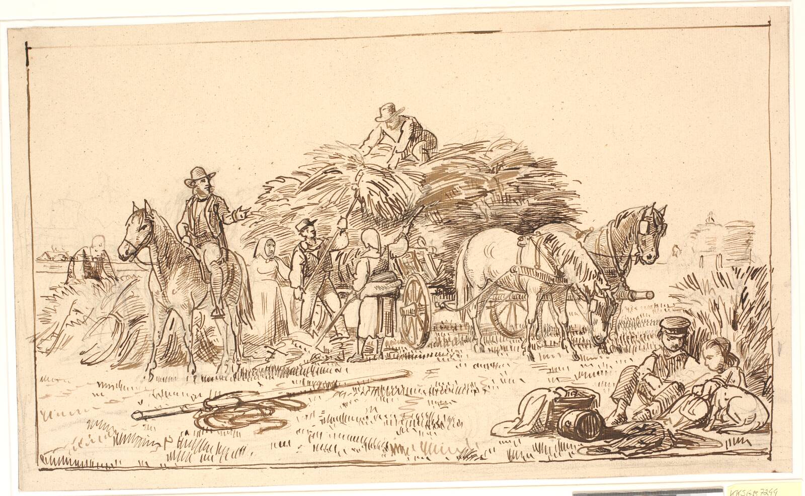 Høstscene, Wilhelm Marstrand, 1850-1859