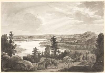 Udsigt over en sø, Norge