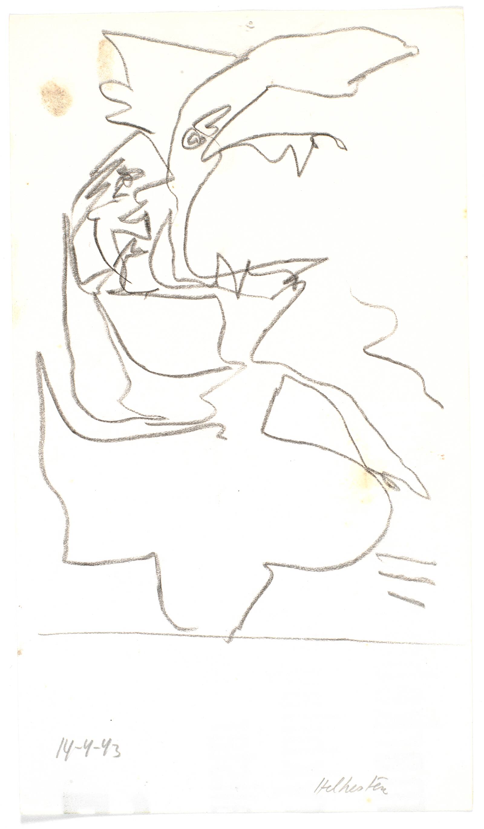 Mor-barn figur, Richard Mortensen, 1943