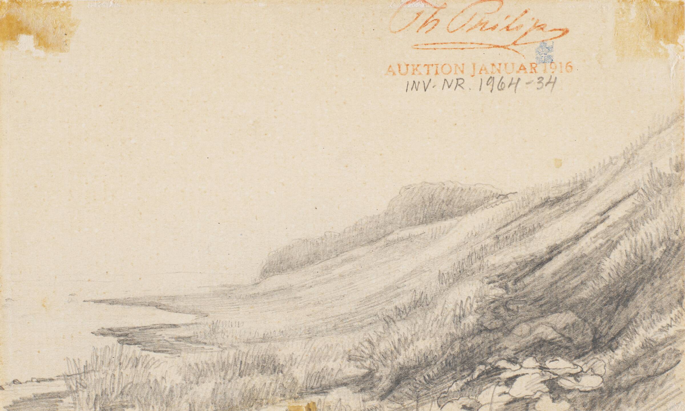 Skrænter ved en dansk kyst, Theodor Philipsen, 1880