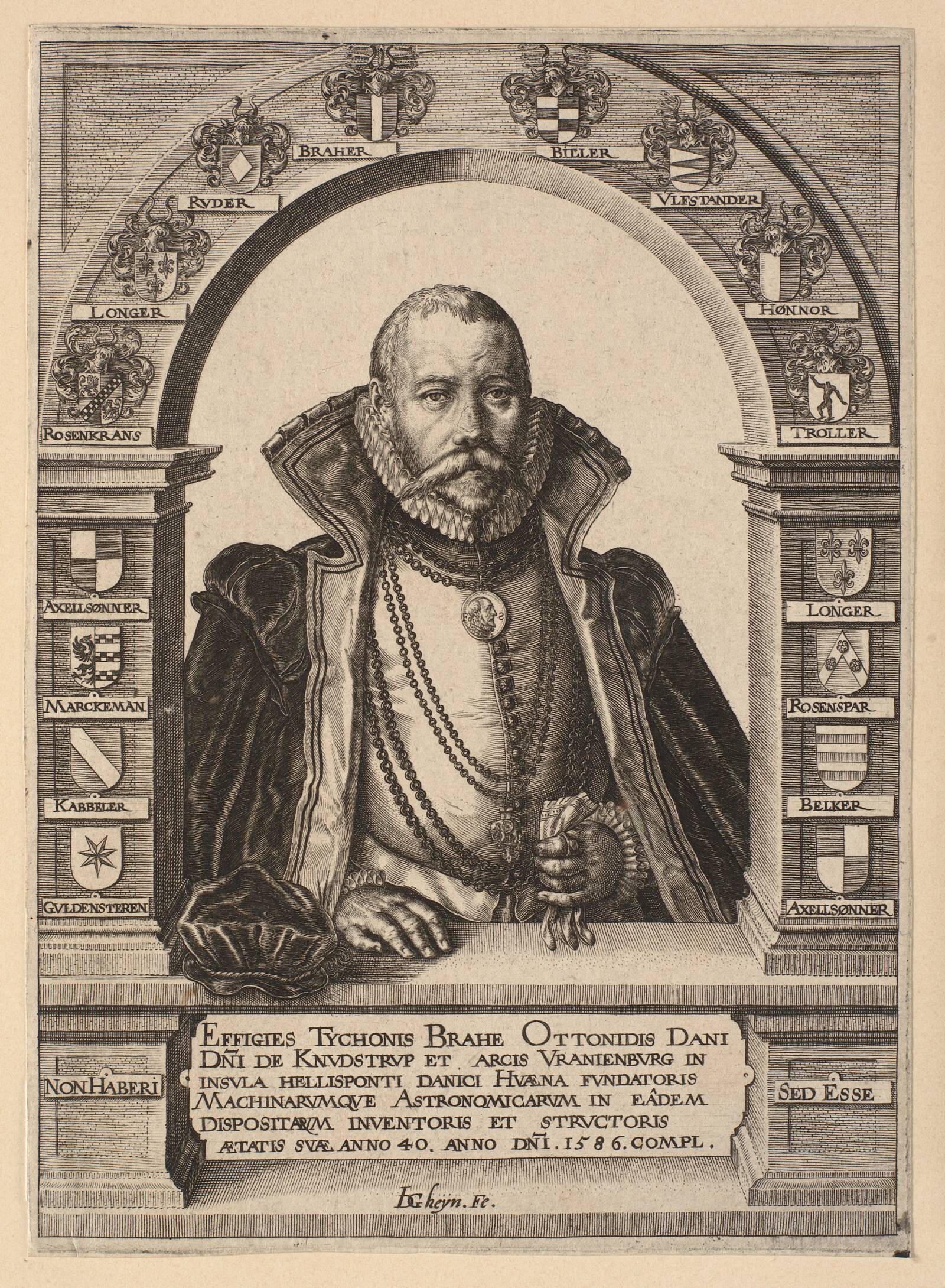 Tycho Brahe, Jacques de Gheyn II, 1588-1590
