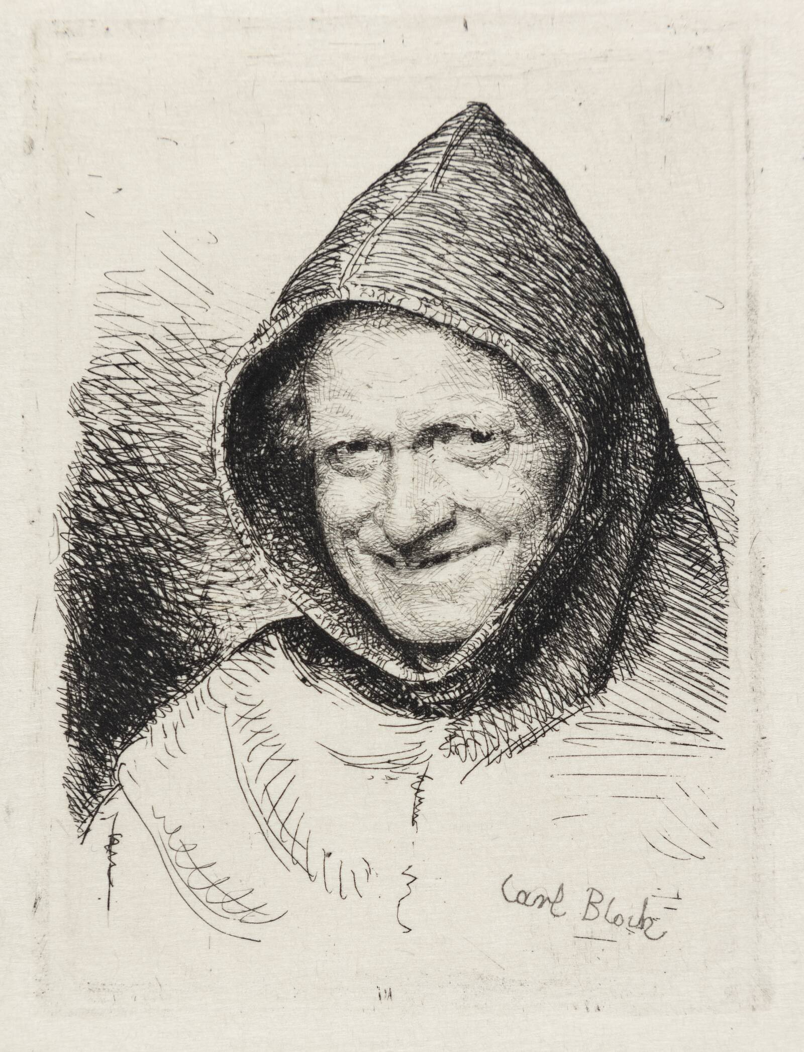 Leende munk, Carl Bloch, 1884