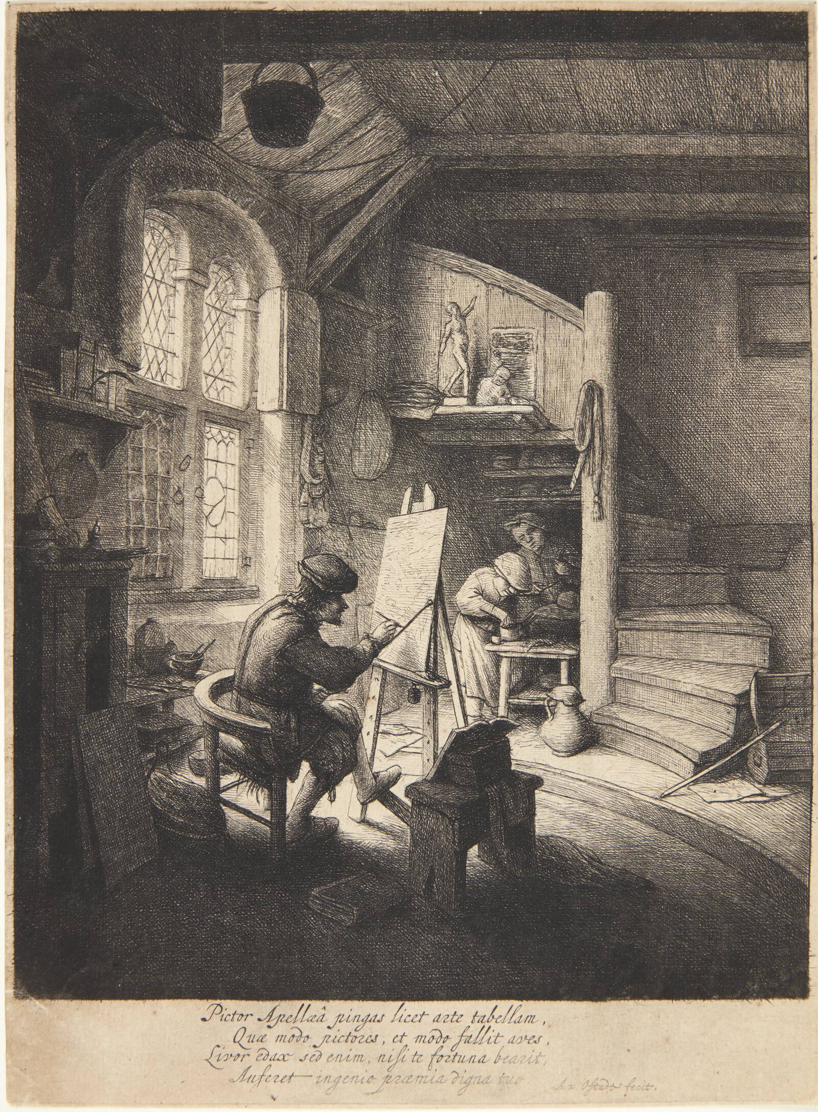 Maleren, Adriaen van Ostade, 1667