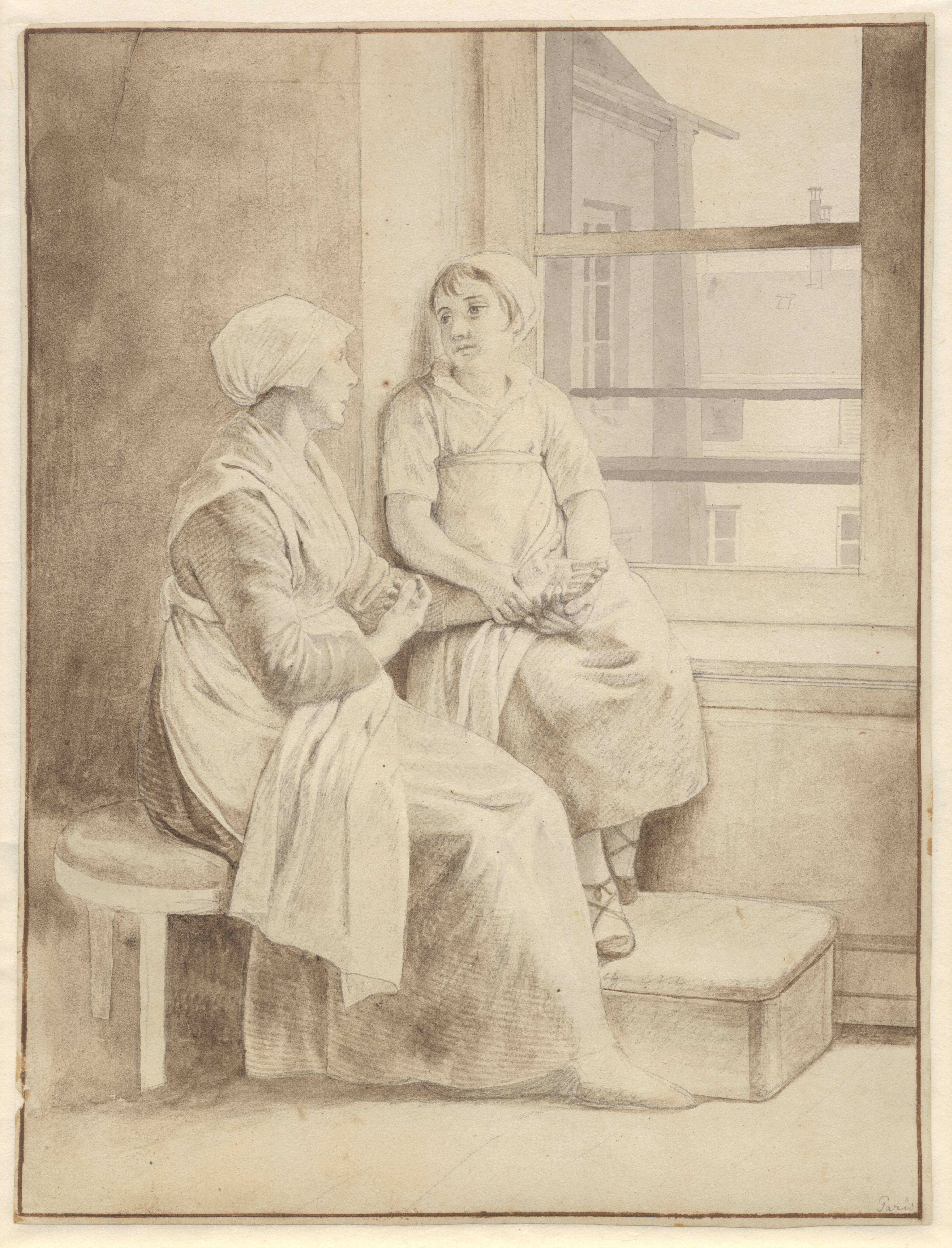Mother and Daughter. Eckersberg's Hostess in Paris