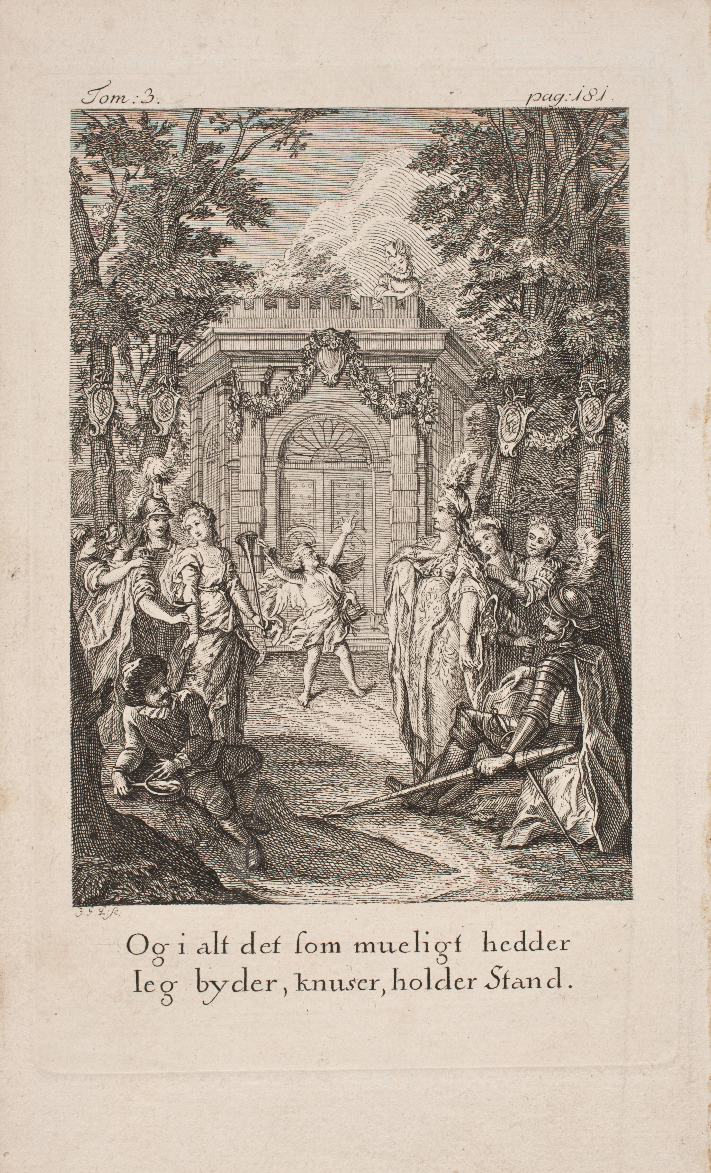 Illustration til Cervantes "Don Quijote", bind 3, p. 181